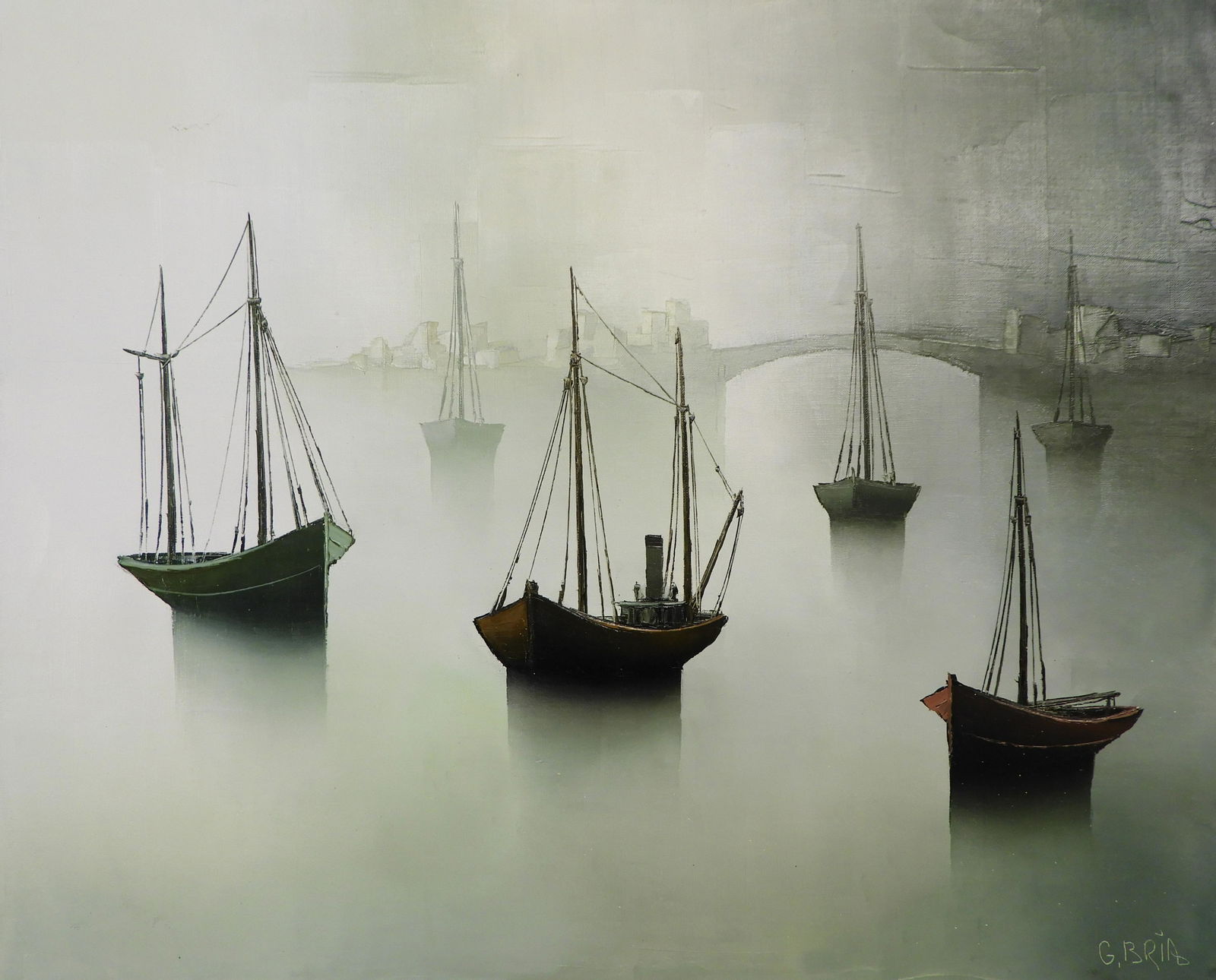 Gilbert Bria - Boats in the Mist (1 of 6)