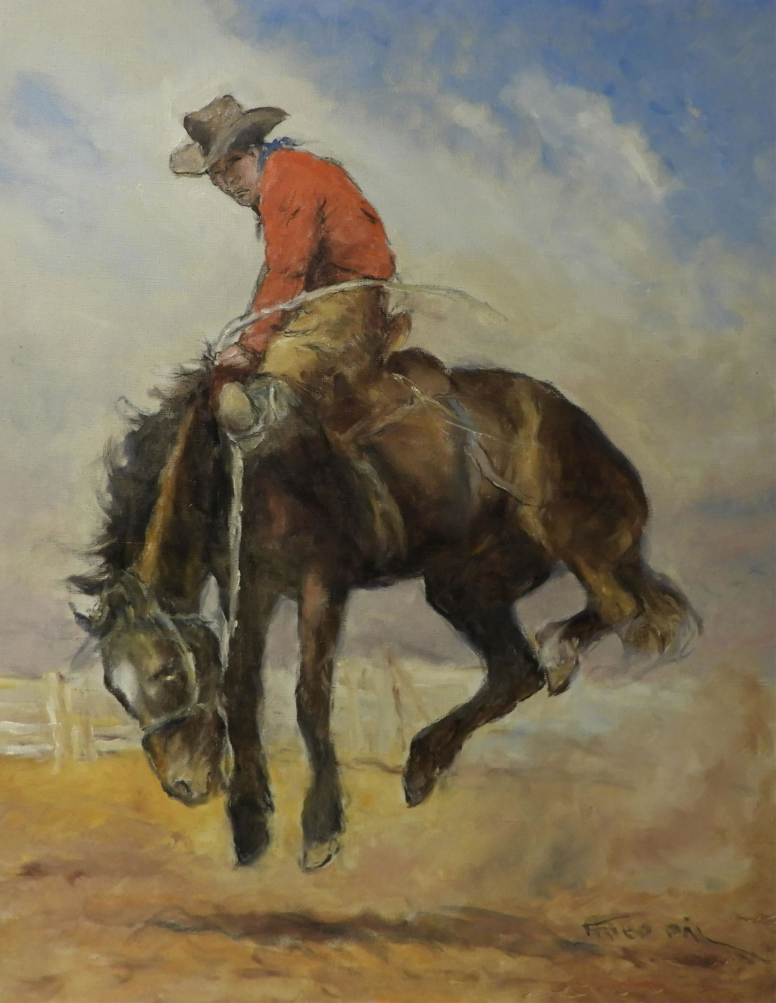 Pal Fried - Cowboy on Bronco (1 of 5)