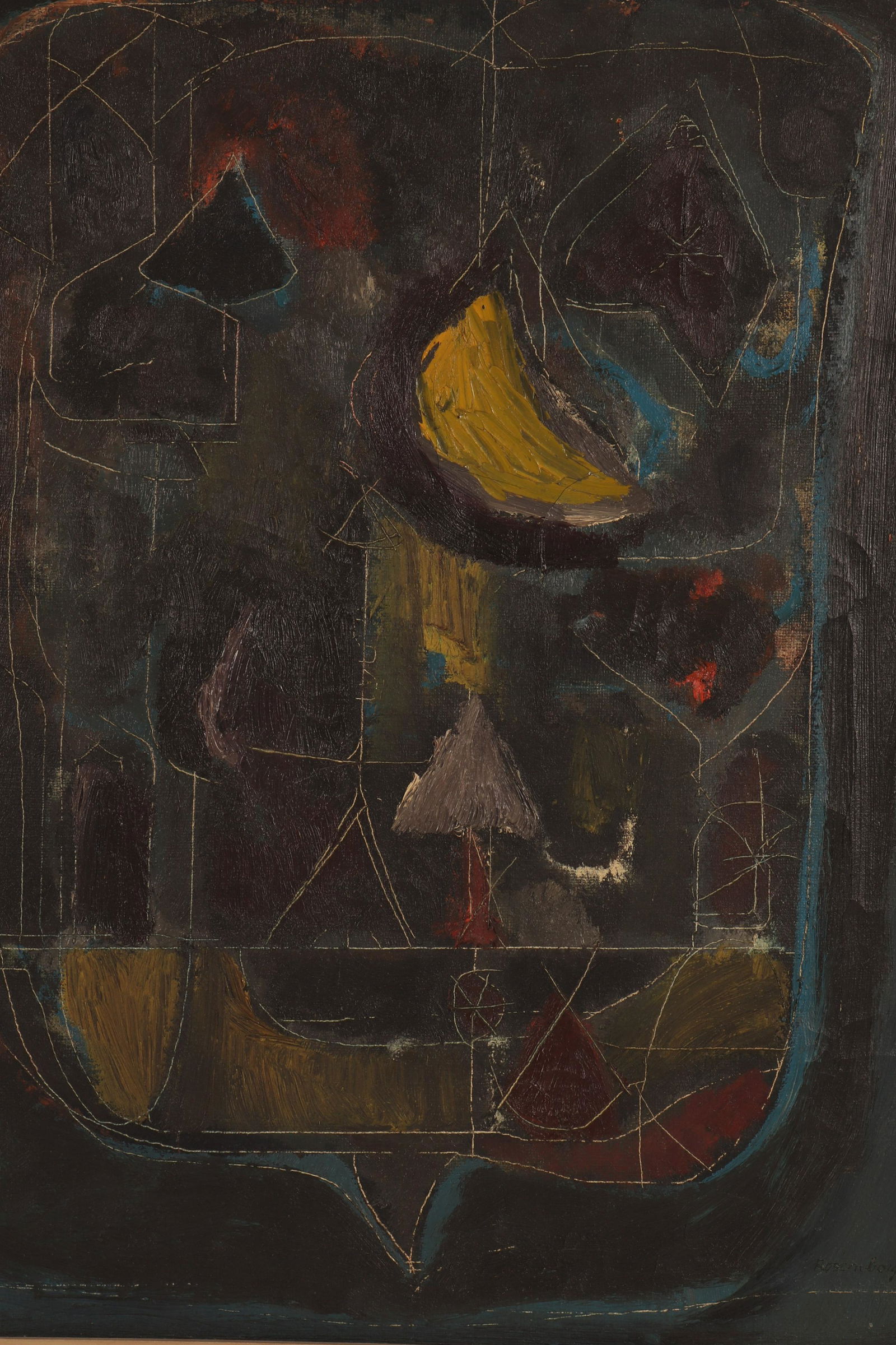 Ralph Rosenborg - Forms Felt at Night, O/C (1 of 7)