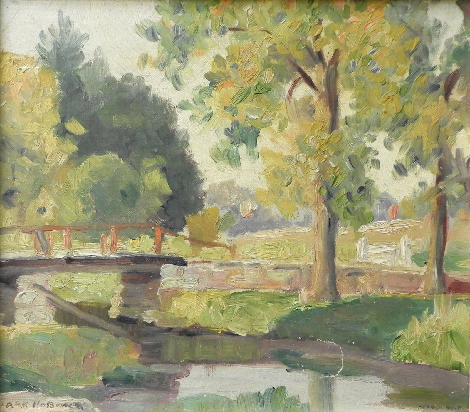 Clark Hobart - Near White, Impressionist Landscape (1 of 8)