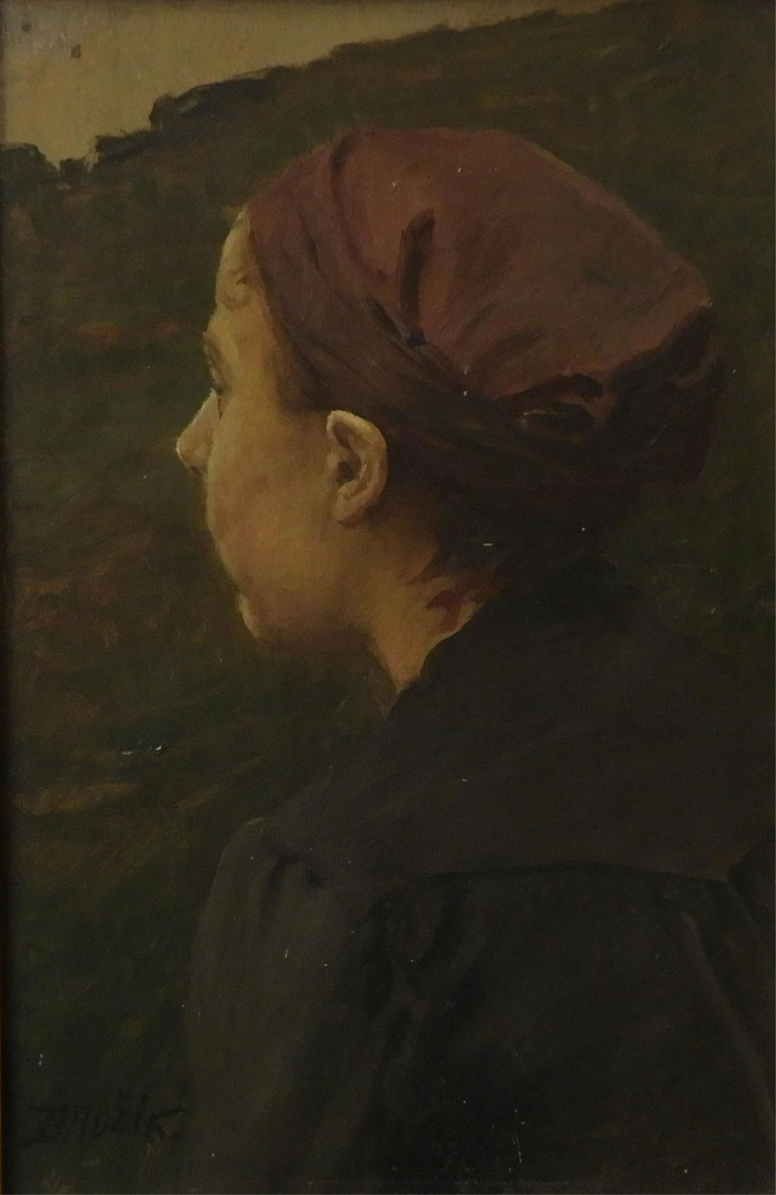 Wenceslas Vaclav Brozik - Profile of Woman O/B (1 of 13)