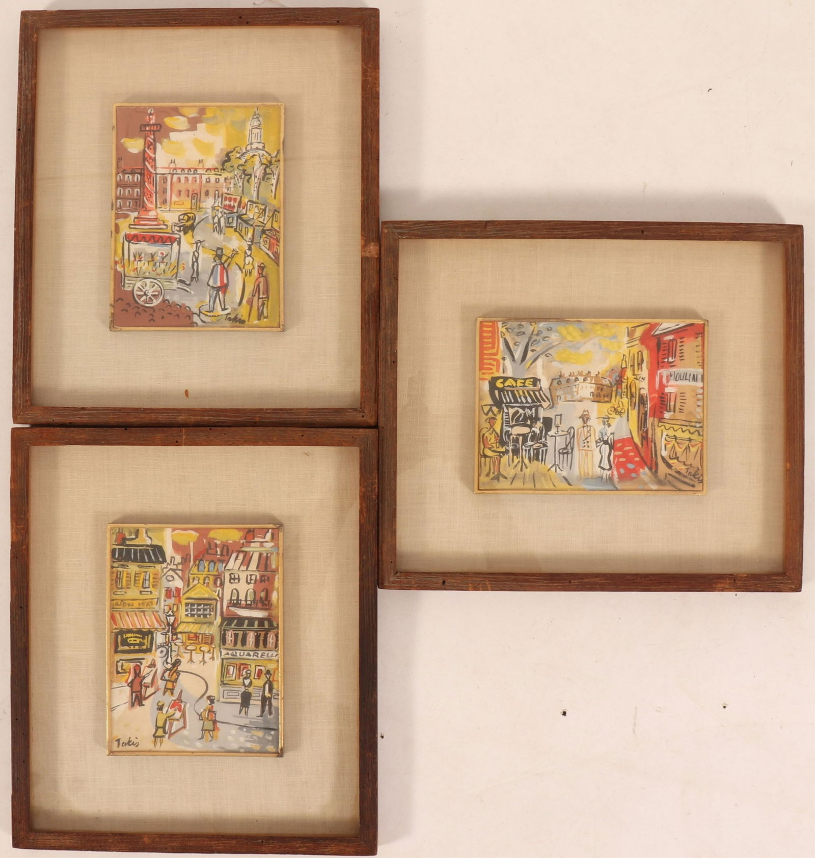 Nicolas Takis - 3 Parisian Streetscapes (1 of 6)