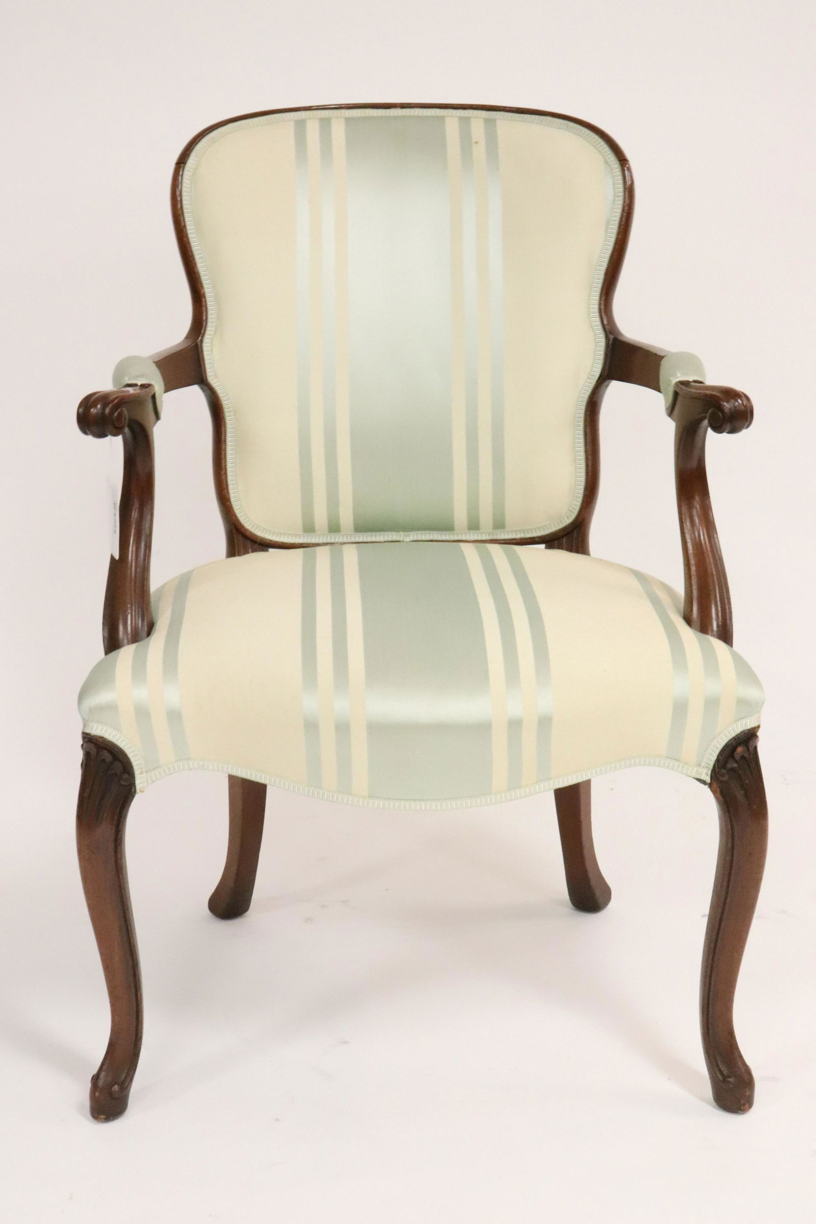 Hepplewhite Mahogany Open Arm Chair (1 of 5)