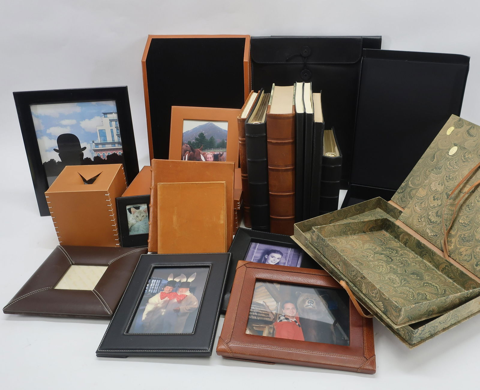 Group of Leather Goods, Frames, Desk Accessories (1 of 12)
