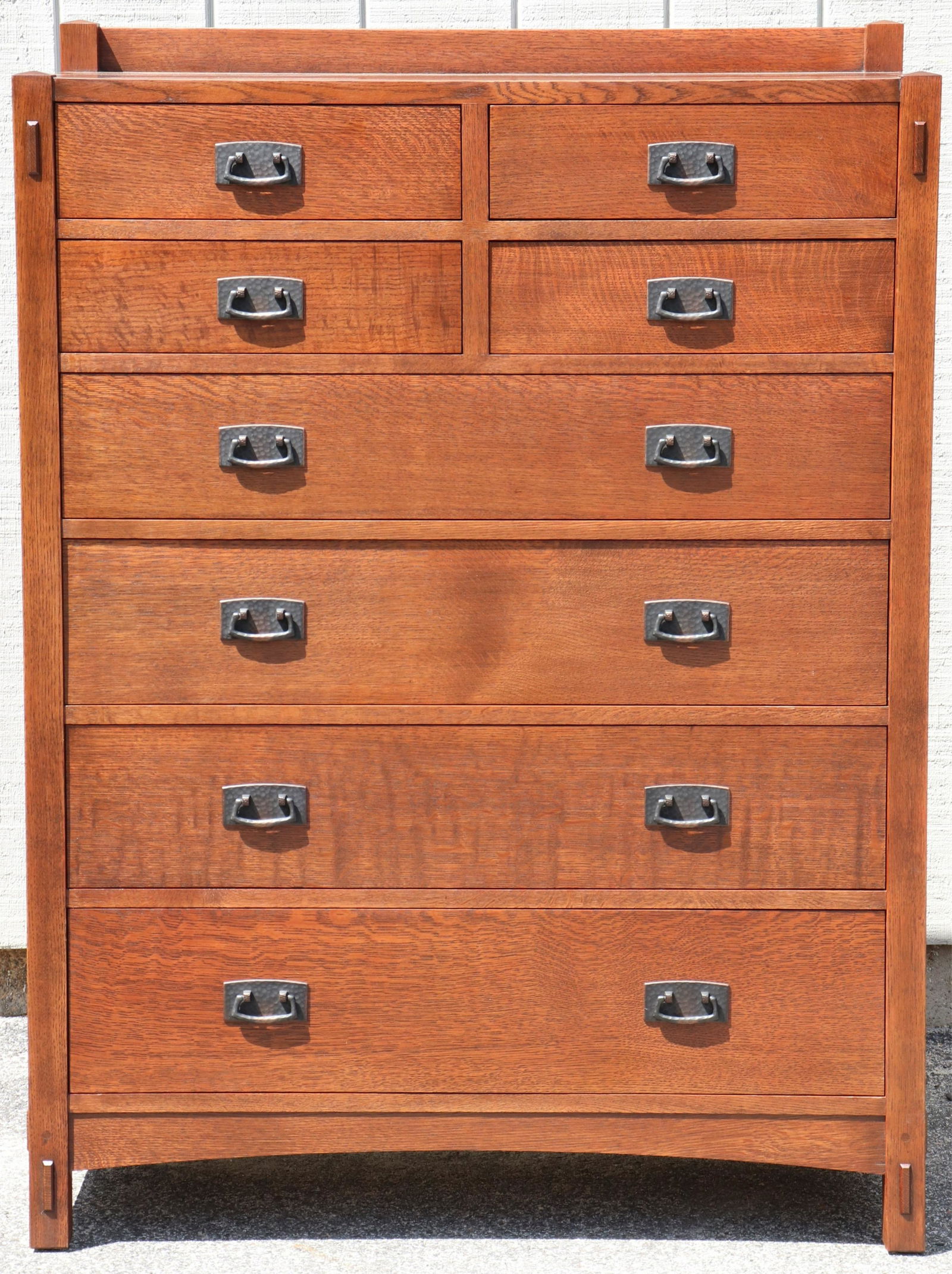 Stickley; E. J. Audi  Tall Oak Dresser (1 of 4)