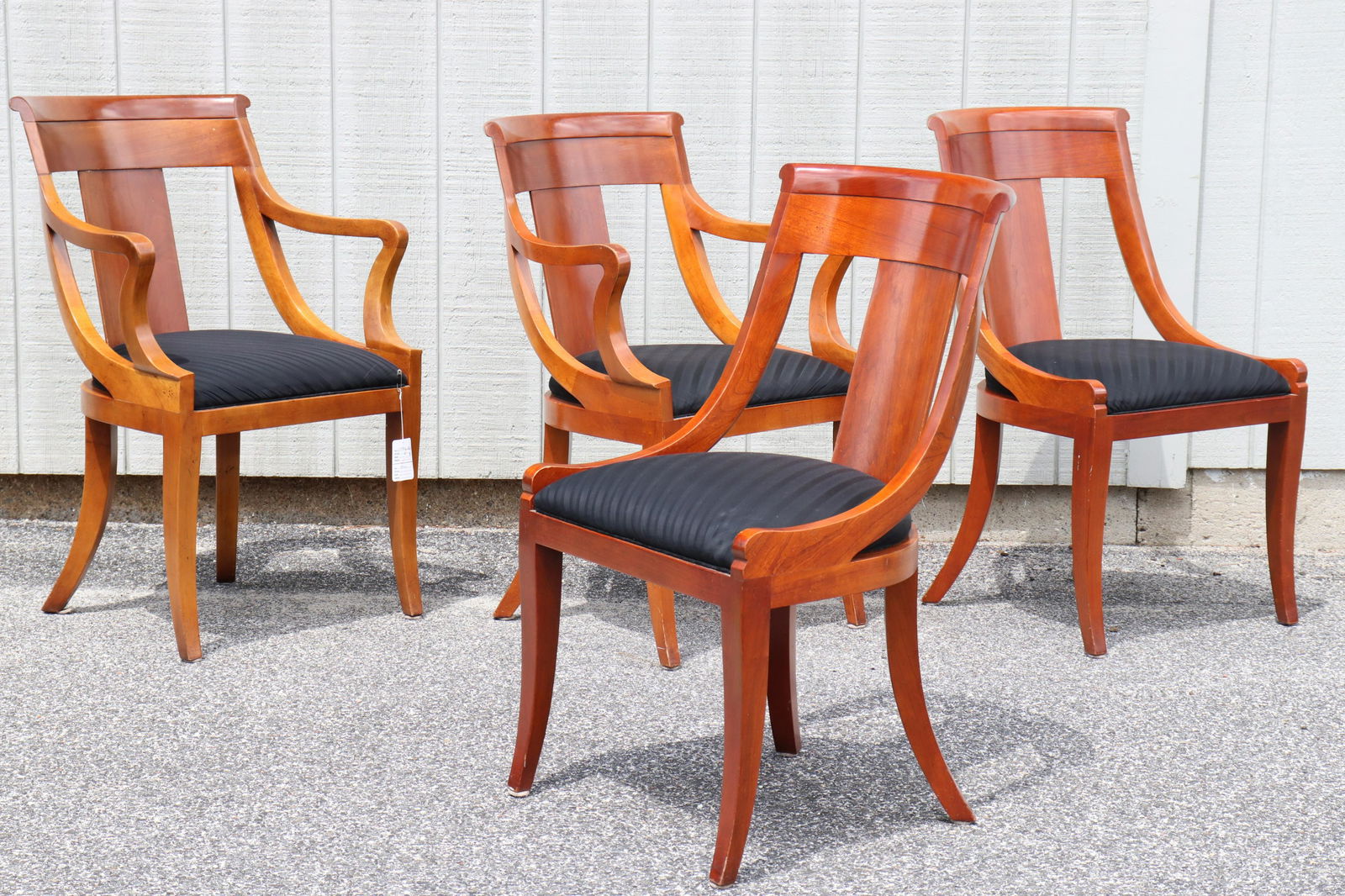 4 Baker Furniture Biedermeier Style Dining Chairs (1 of 7)