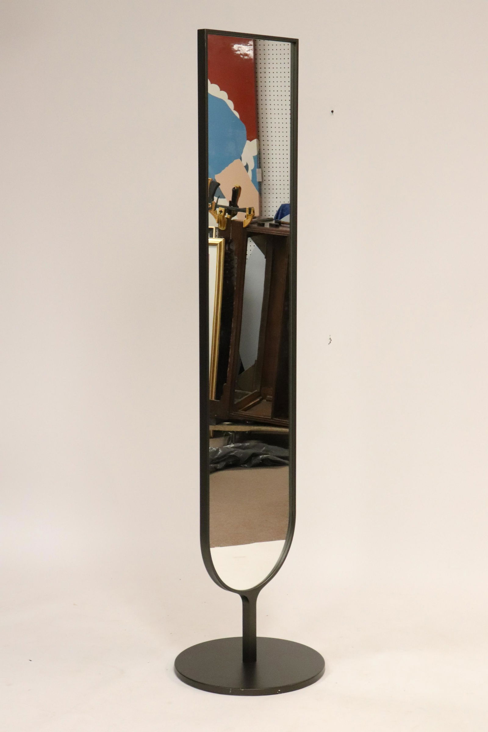 Contemporary Bronze Patinated Metal Pier Mirror (1 of 4)