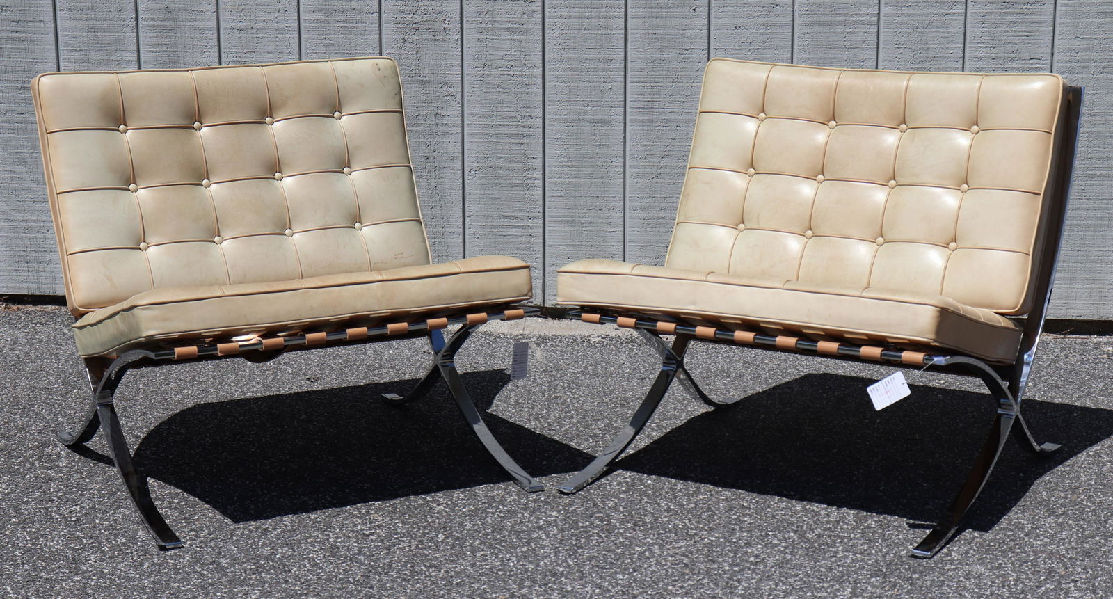 Pair of Knoll Barcelona Chairs (1 of 6)