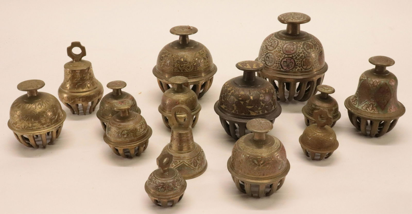 Collection Indian Brass Claw Bells (1 of 5)