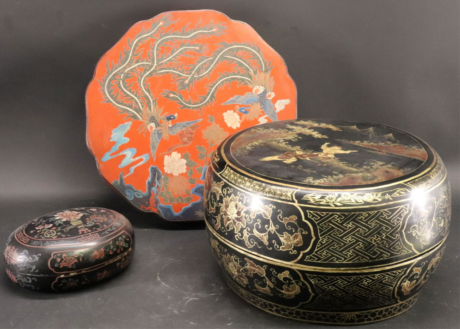 Three Chinese Lacquer Cases (1 of 4)
