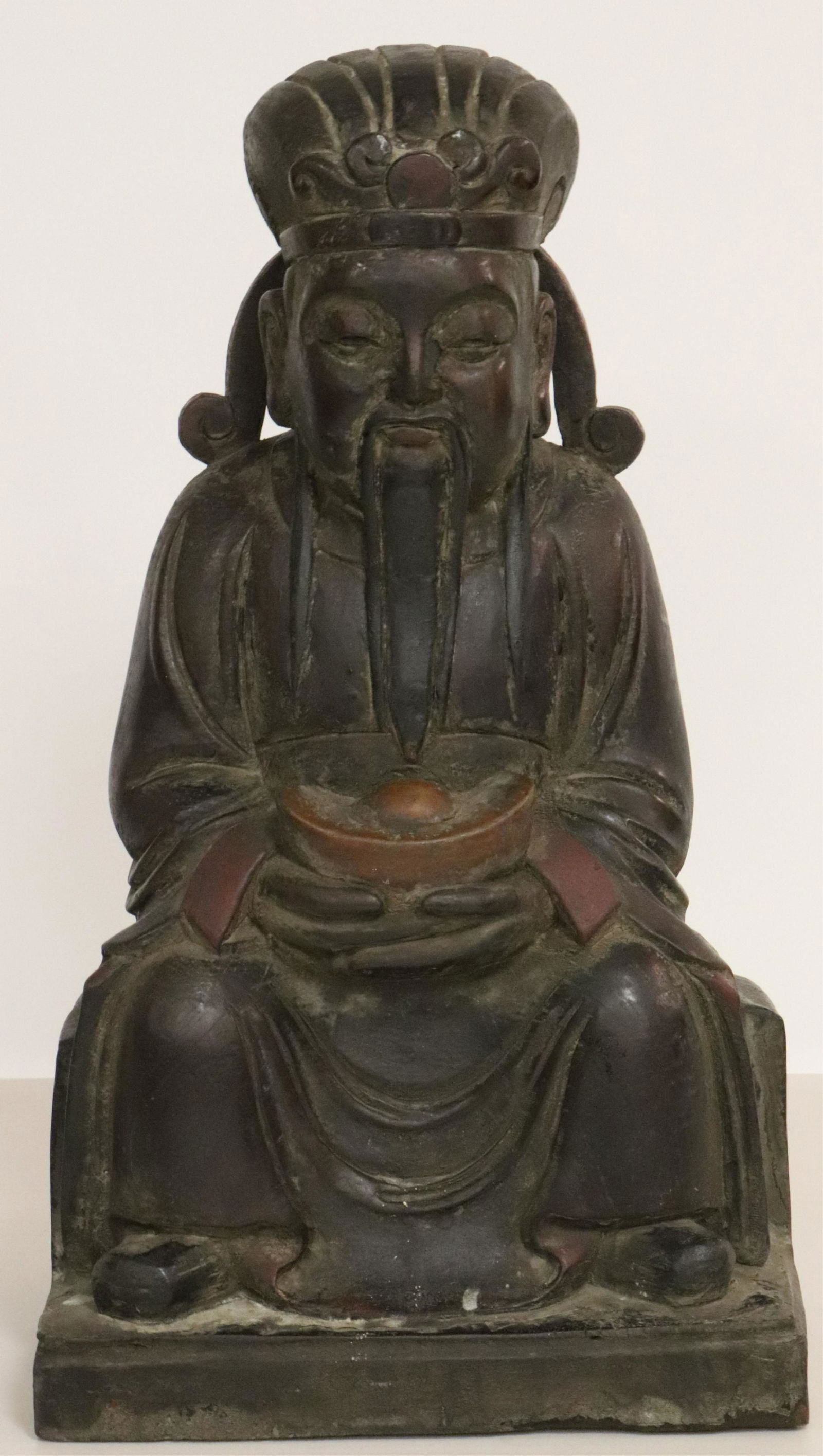 Chinese Large Wood Prosperity Figure (1 of 6)