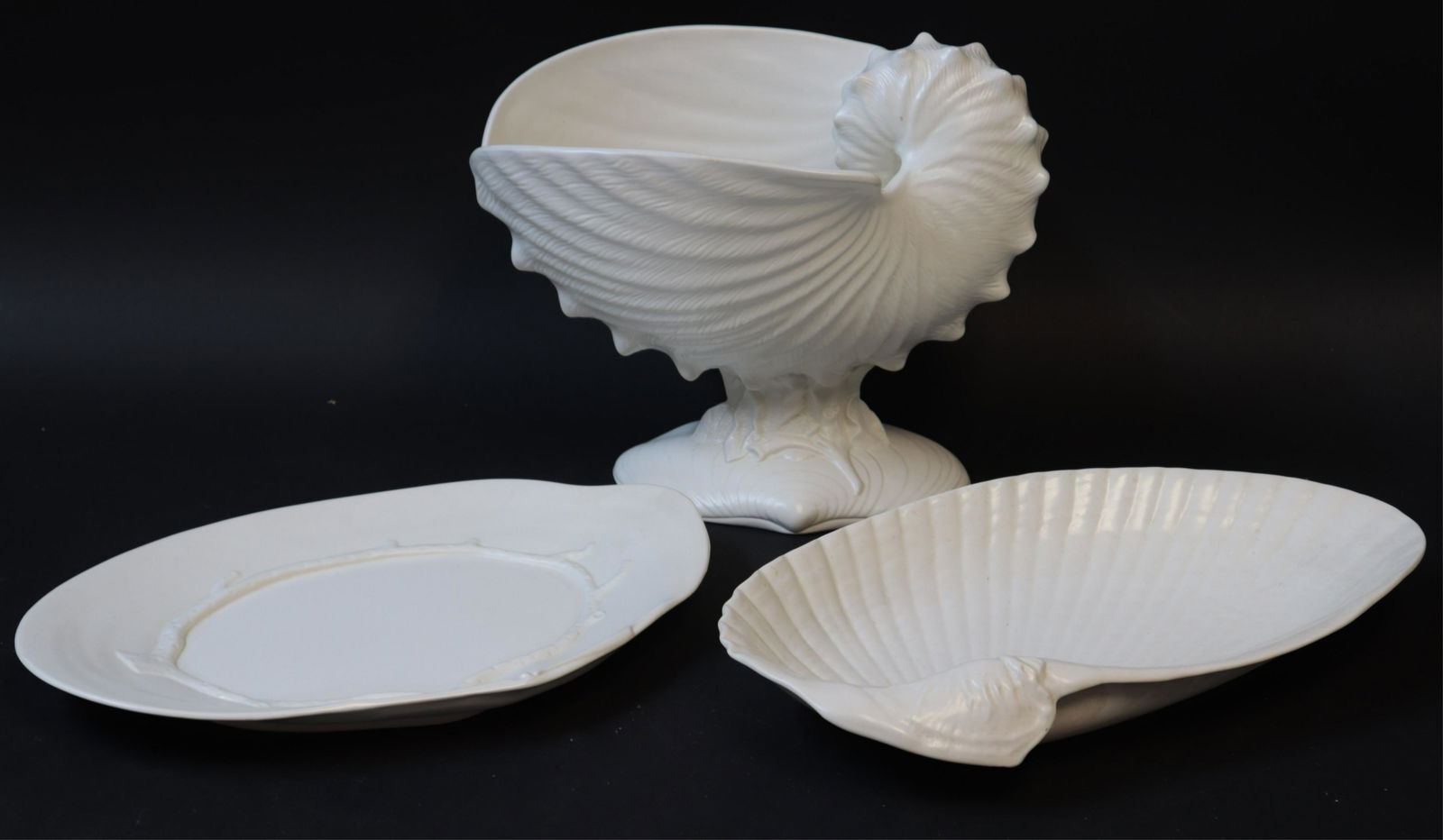 3 Wedgwood White Shell Items (1 of 6)
