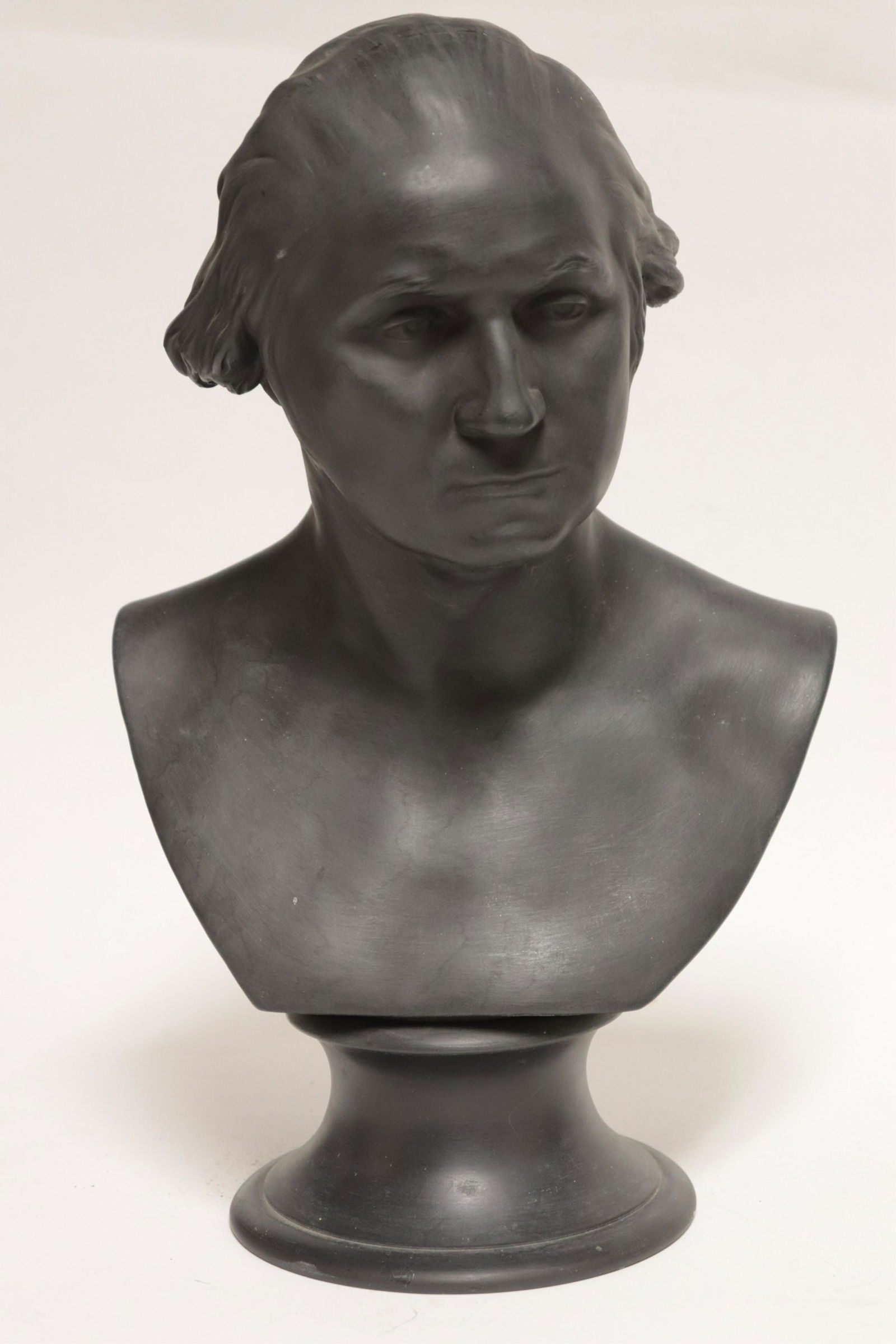 Wedgwood Black Basalt Bust of George Washington (1 of 8)