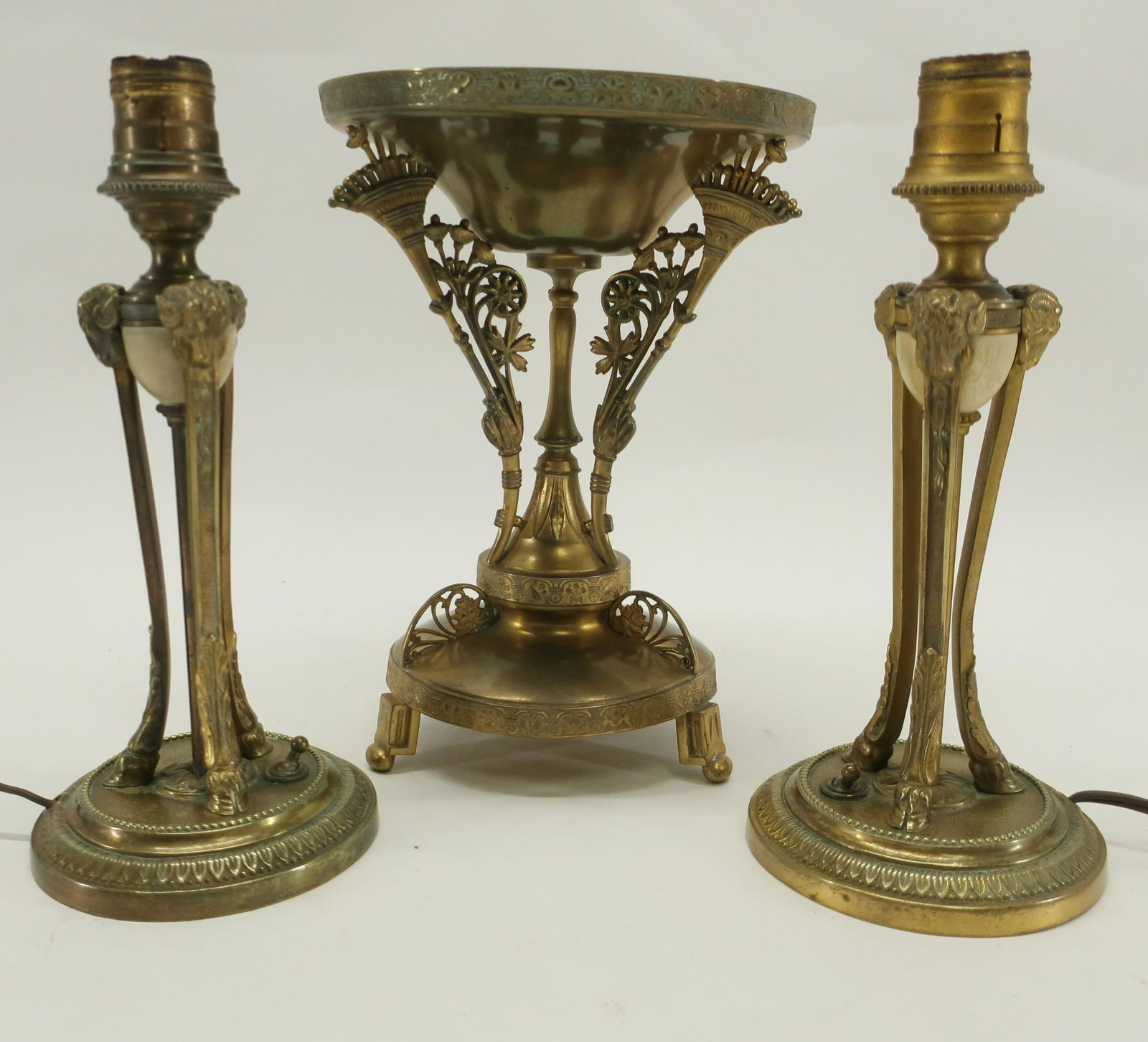 Pr Neo Classic Candlestick Lamps & Centerpiece (1 of 6)