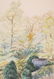 Charles Burchfield - Urn in Landscape W/C