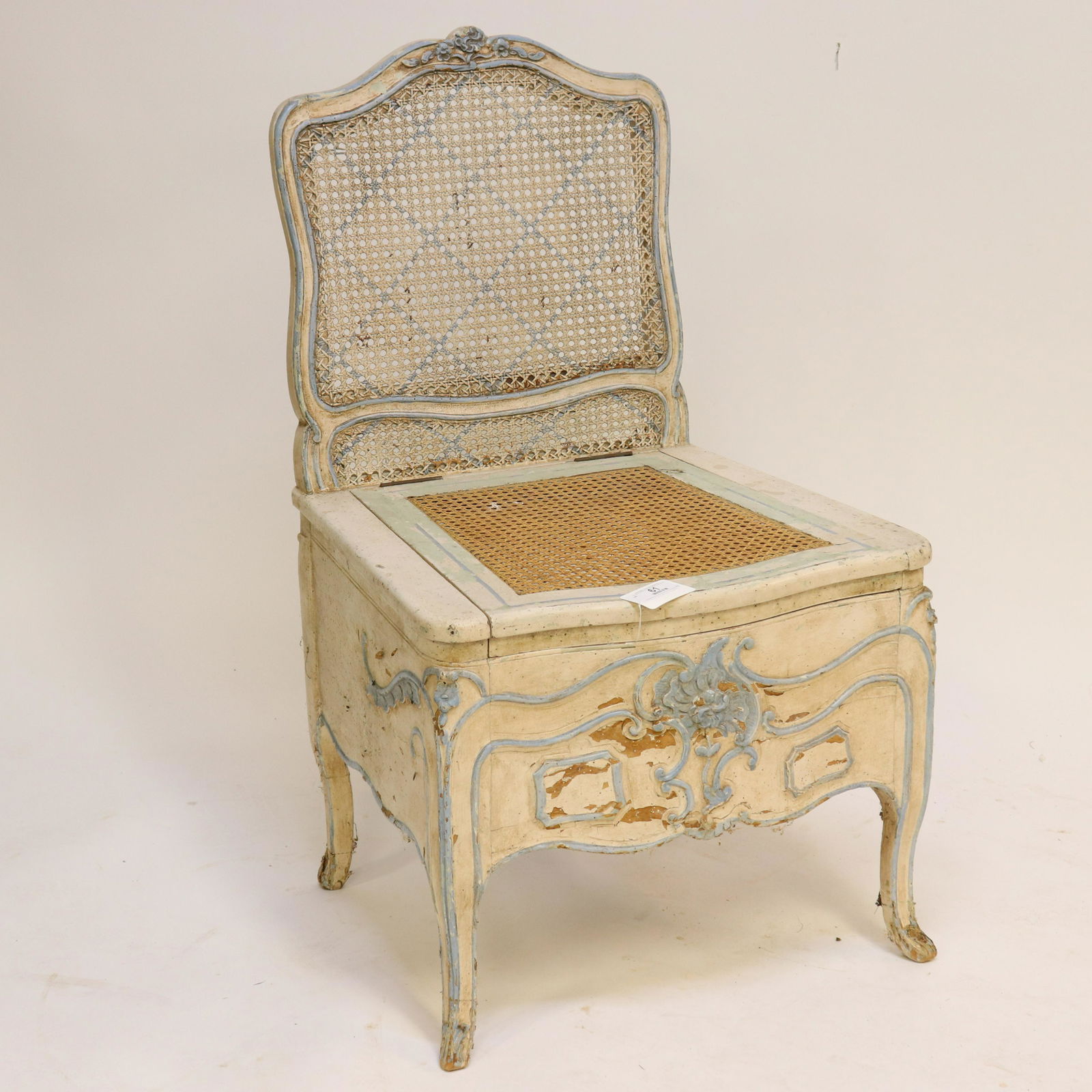 Louis XV Commode Chair, 18th C. (1 of 2)