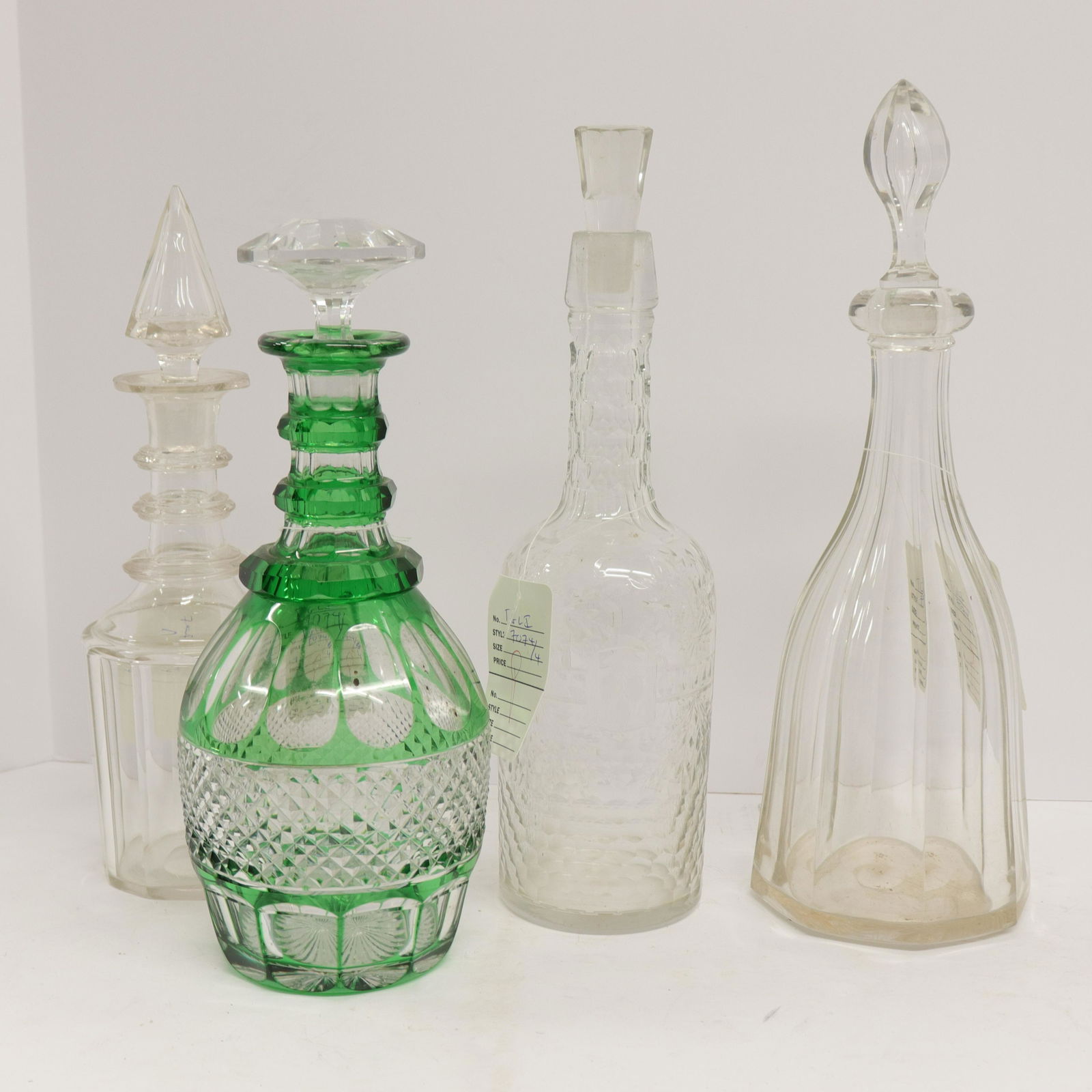 4 Cut Glass Decanters & Stoppers (1 of 3)