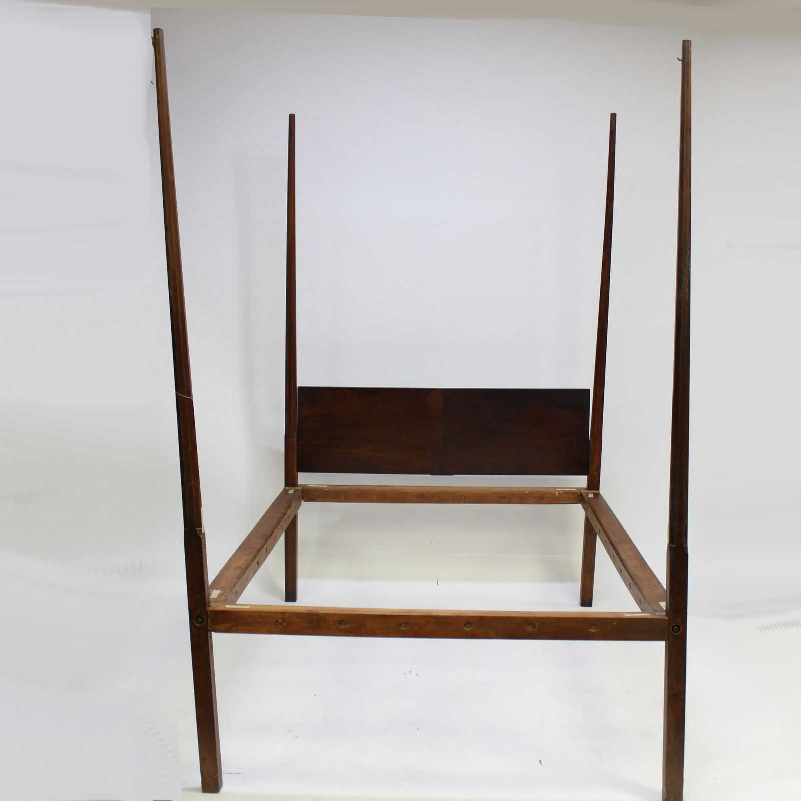 Federal Style Oak Pencil Post Canopy Bed (1 of 6)