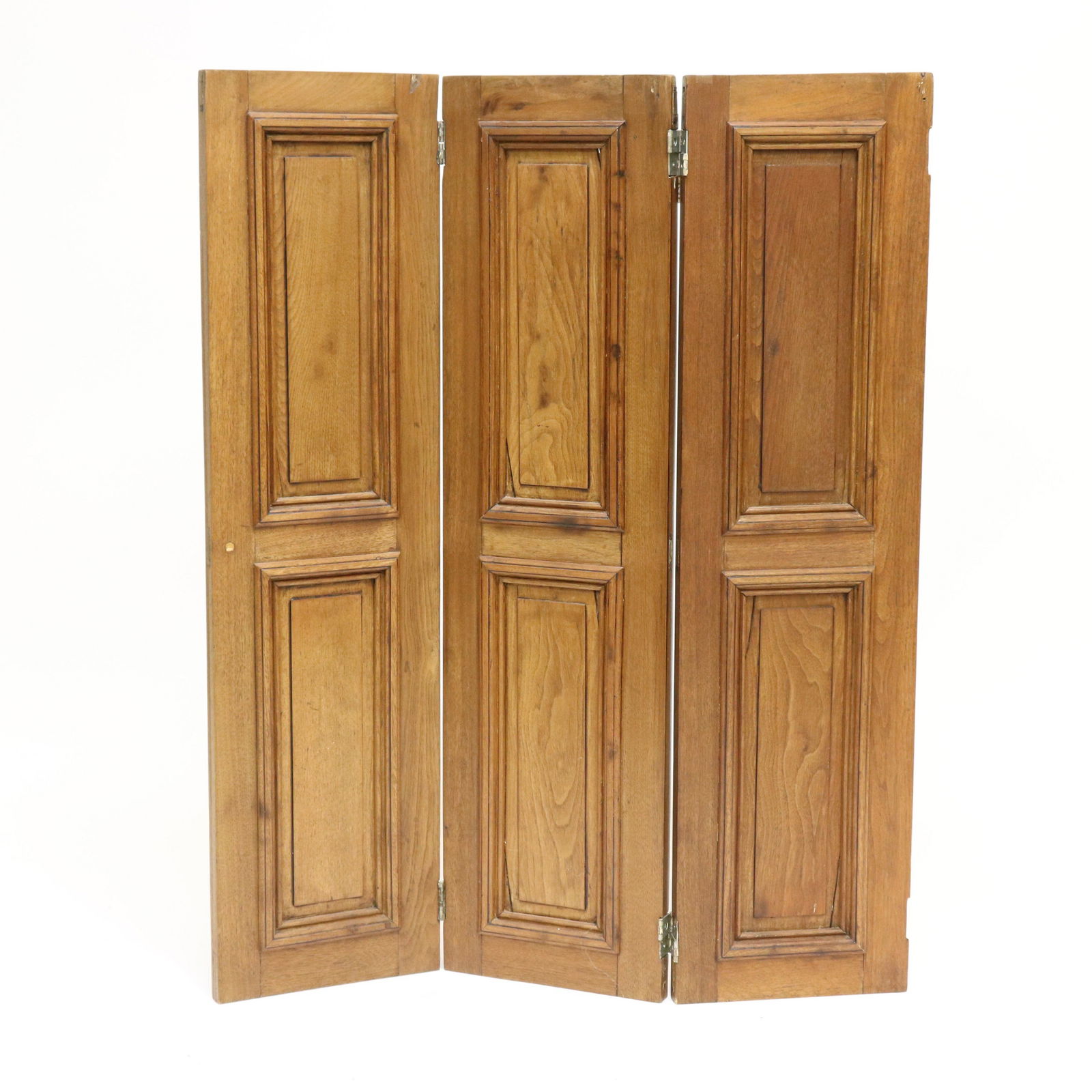 3 Panel Walnut Folding Screen (1 of 3)