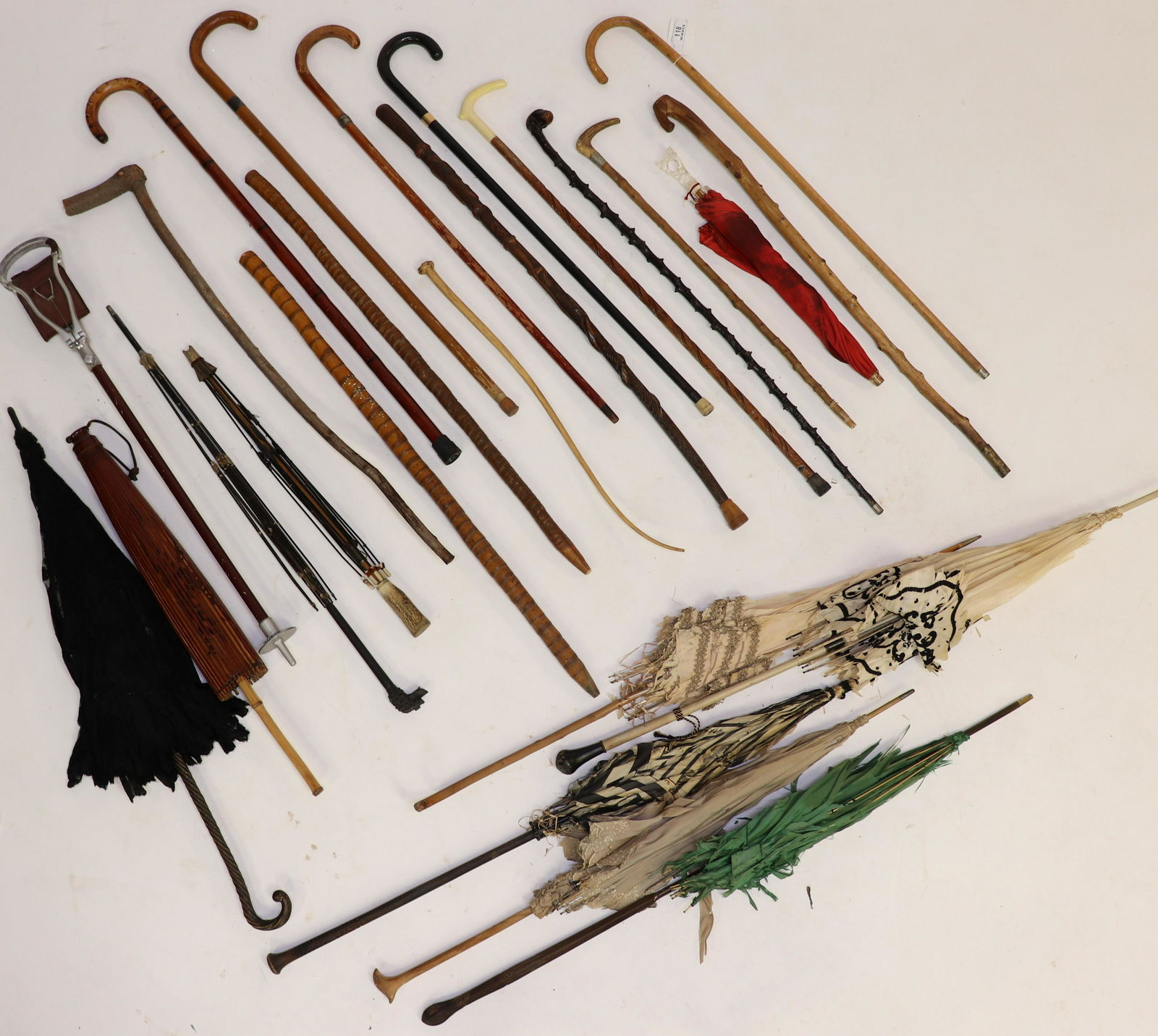 25 Canes, Walking Sticks, Crops, Parasols, Etc. (1 of 6)