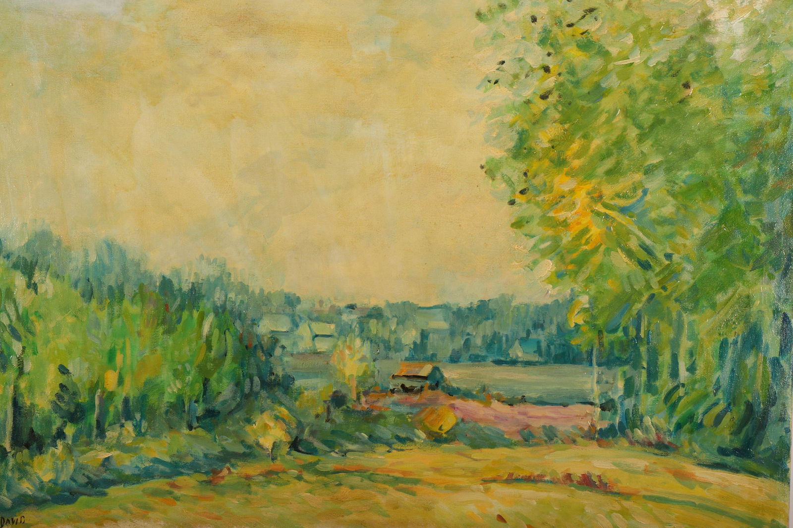 Summer Landscape with Cottages, O/C (1 of 3)