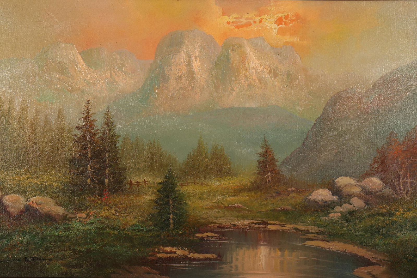 Sunrise Over The Mountains, O/C (1 of 3)