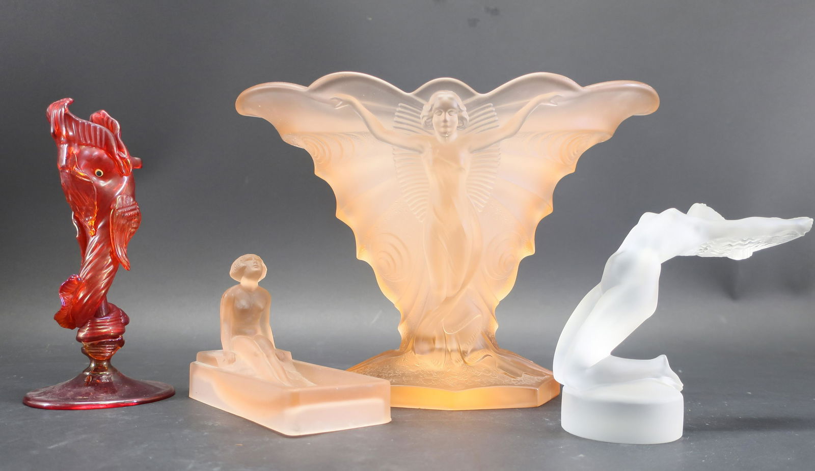 4 Pieces Depression Era/Venetian Glass (1 of 9)