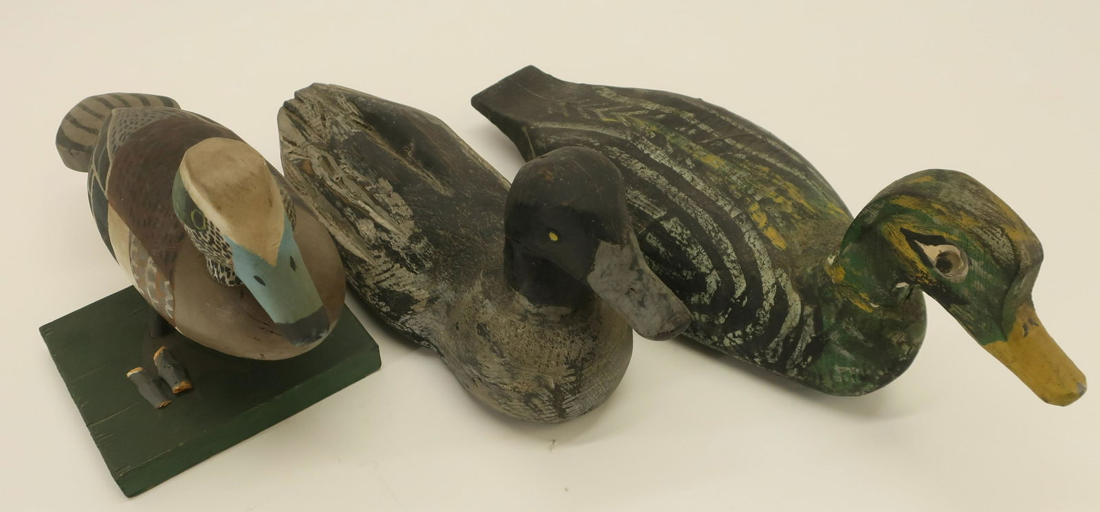 3 Carved and Painted Wood Ducks/Decoys (1 of 8)