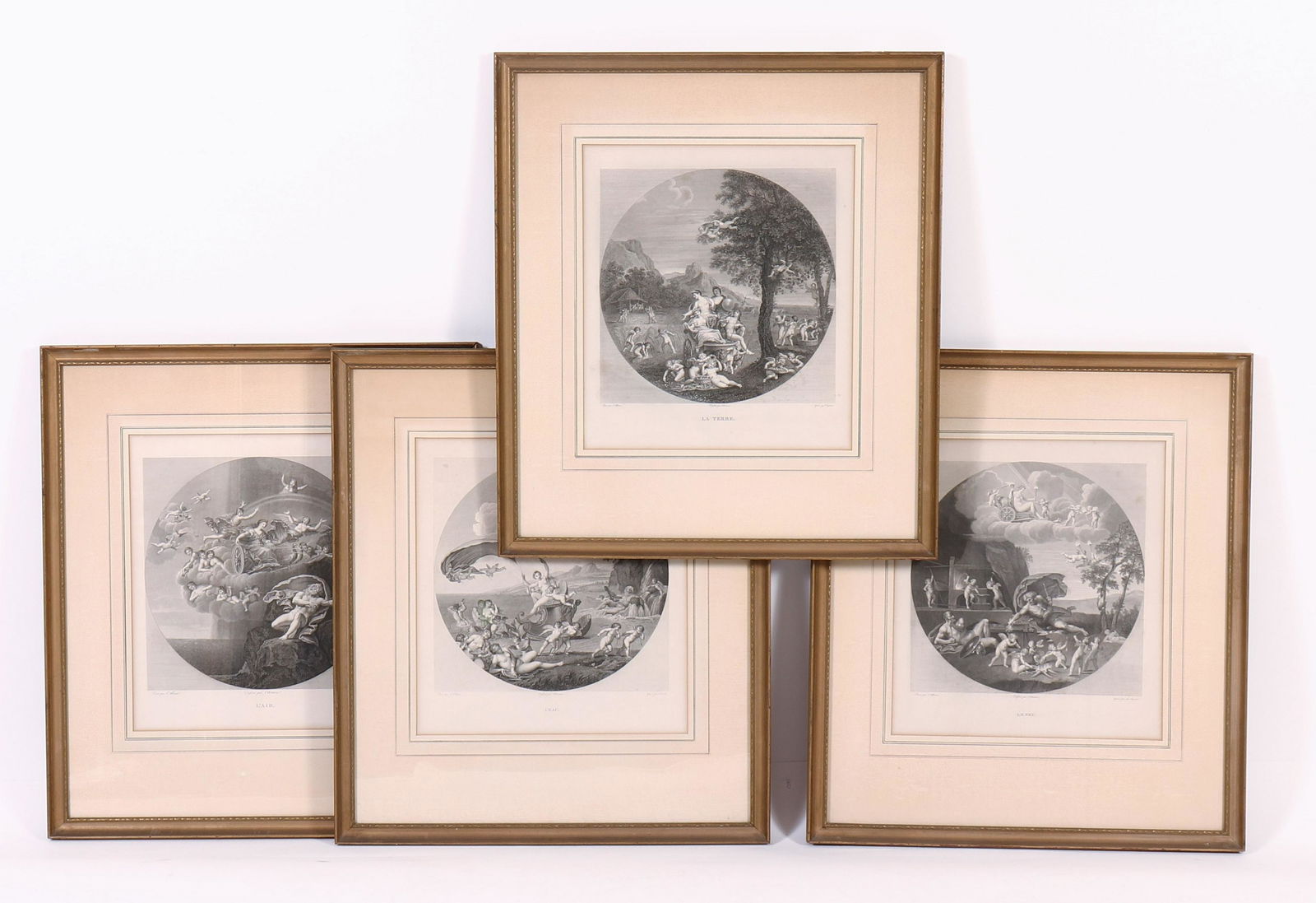 4 French Black & White Engravings (1 of 6)