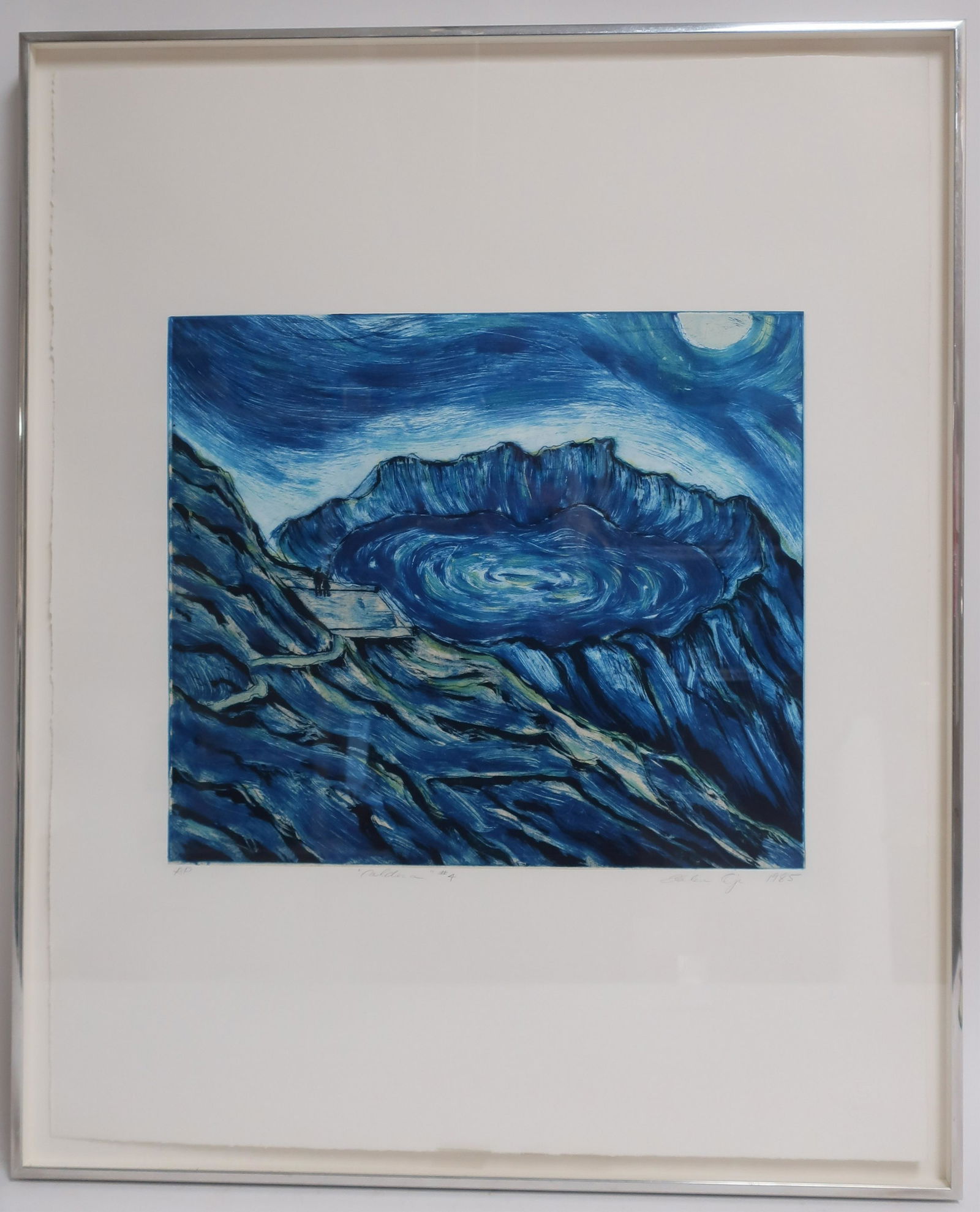 Helen Oji, Caldera #4, Nighttime Etching (1 of 4)