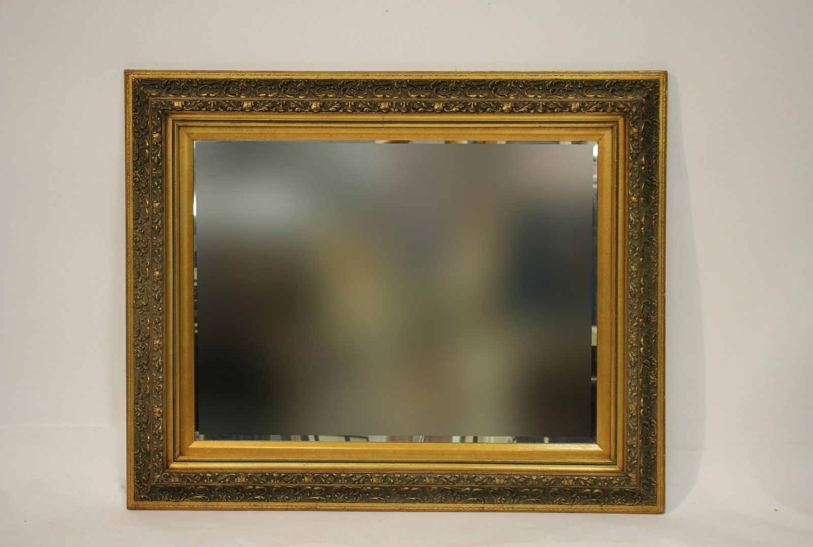 Large Gilt Framed Mirror w/ Leaf Scrolls (1 of 3)