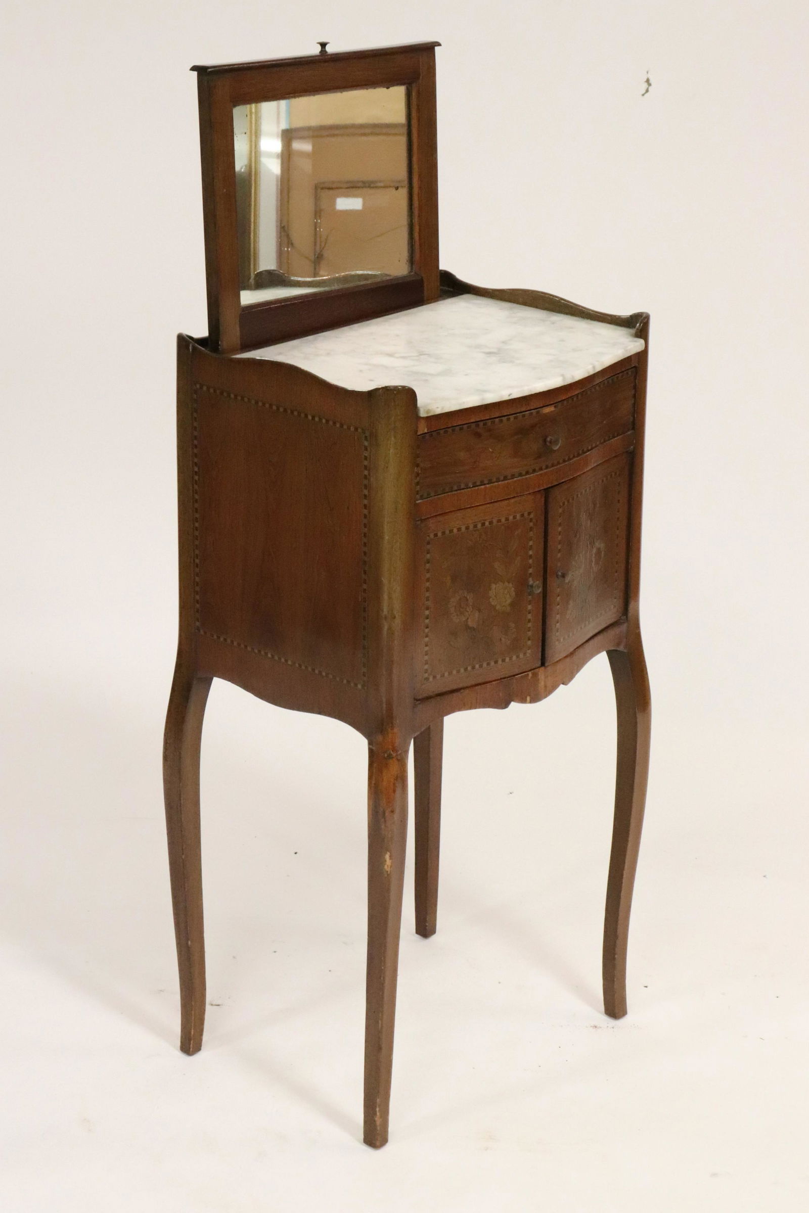Louis XV Style Marquetry Inlaid Dressing Table (1 of 5)