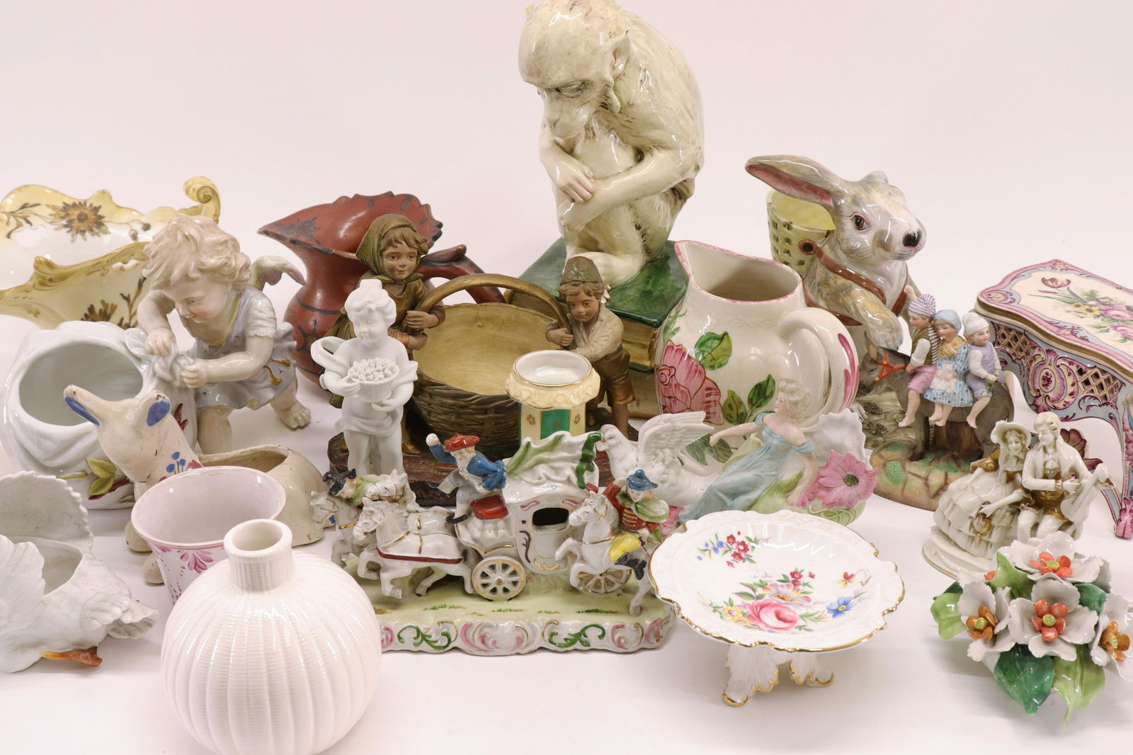 Assorted Collection Porcelains: Figurals, Vases (1 of 11)
