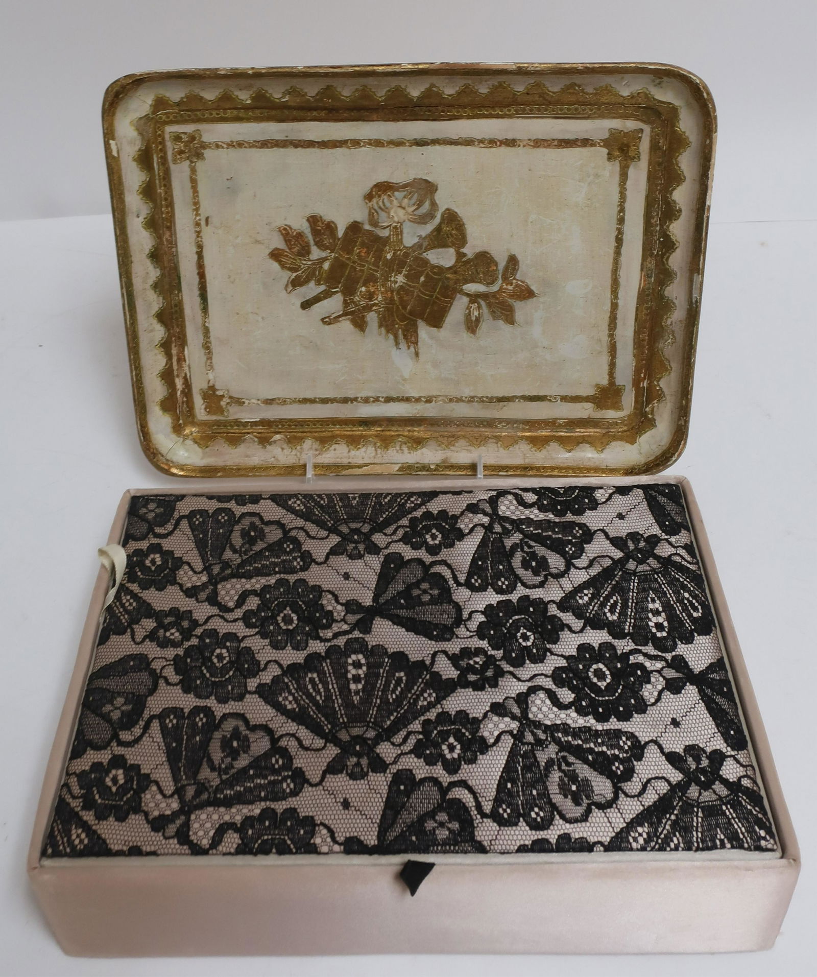 Dior Box & Giltwood Tray (1 of 2)