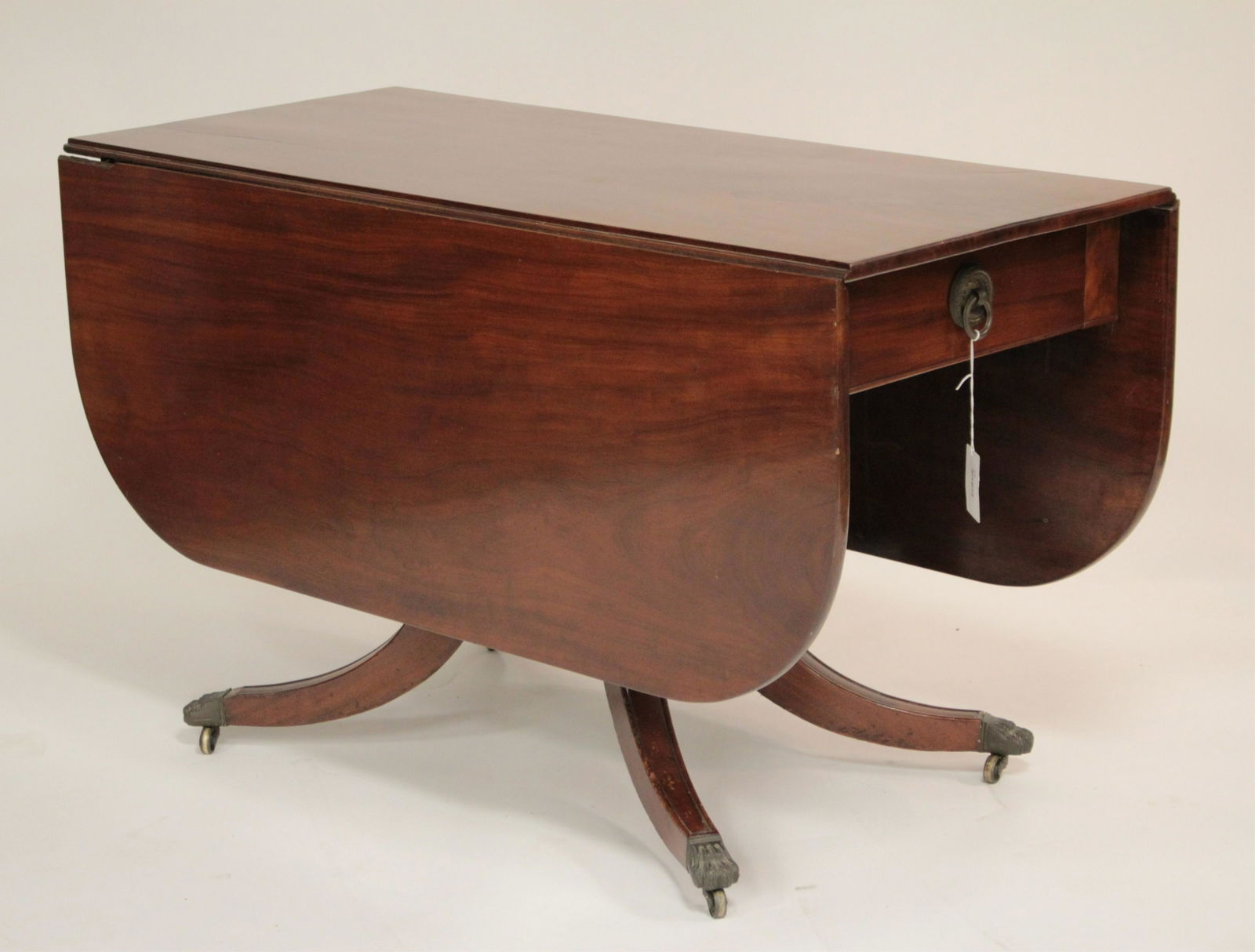 Mahogany Drop Leaf Dining Table, 19th C (1 of 9)