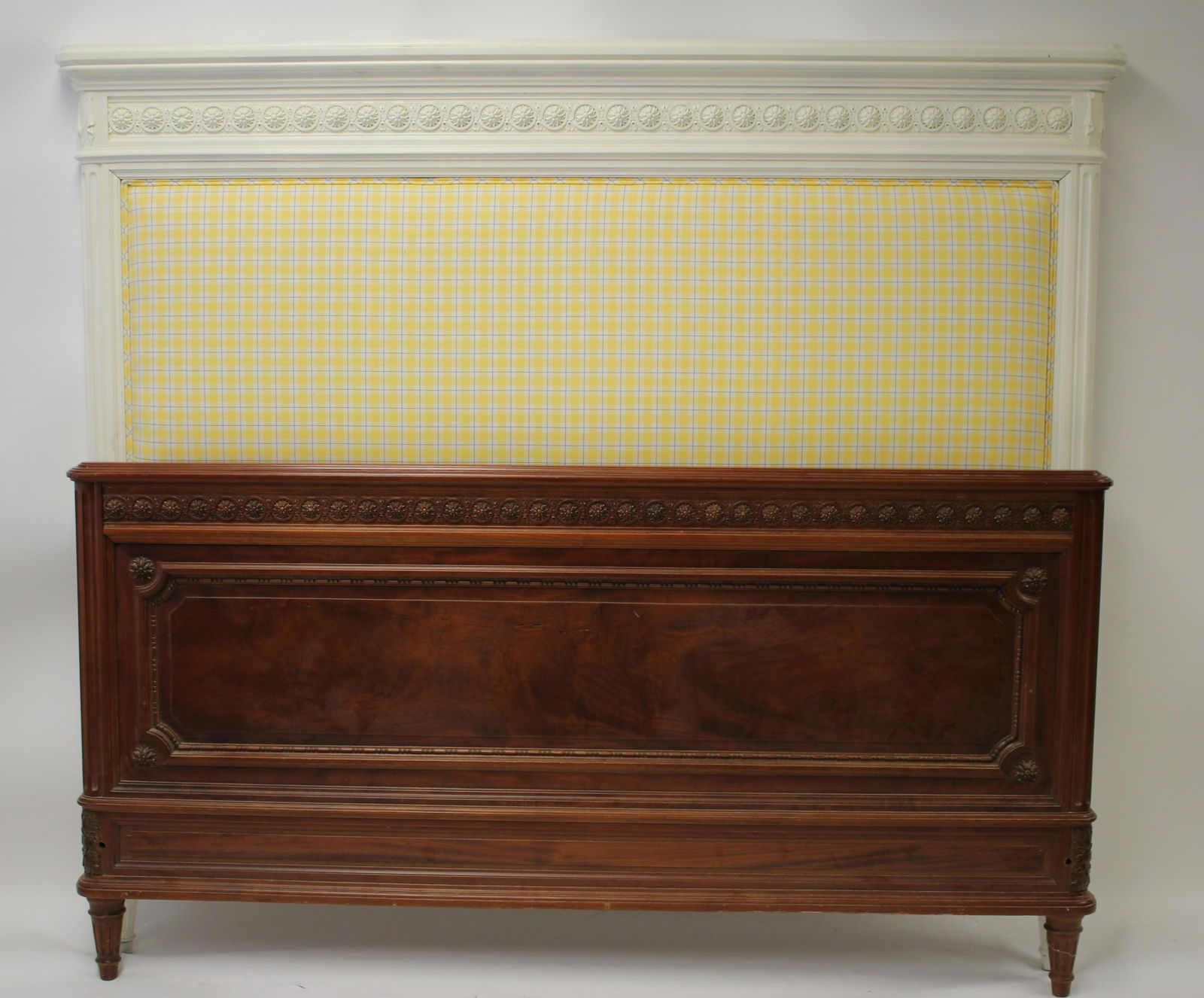 Louis XV Style Queen Headboad & Footboard (1 of 4)