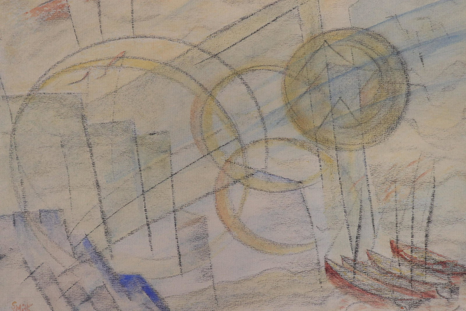 Harry Knox Smith - Fishing Boats, pastel: Harry Knox Smith (American, 1879-1957) Fishing Boats, pastel and charcoal on paper with few watercolor highlights. Signed Smith lower left and dated 07/12/1932. Richard York Gallery label verso. Dimen