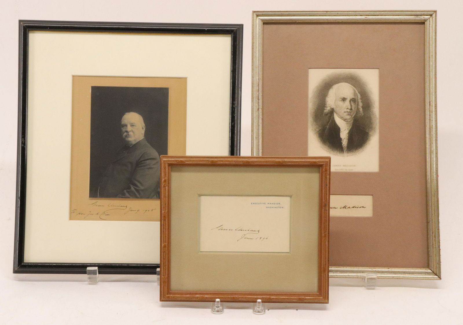 Grover Cleveland, James Madison Pres. Autographs (1 of 6)