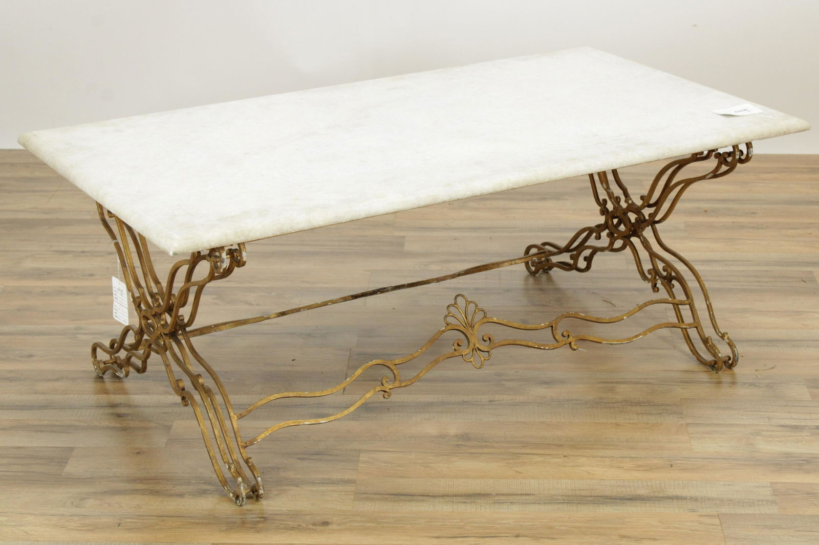 Rococo Style Gold Painted Metal Coffee Table (1 of 4)