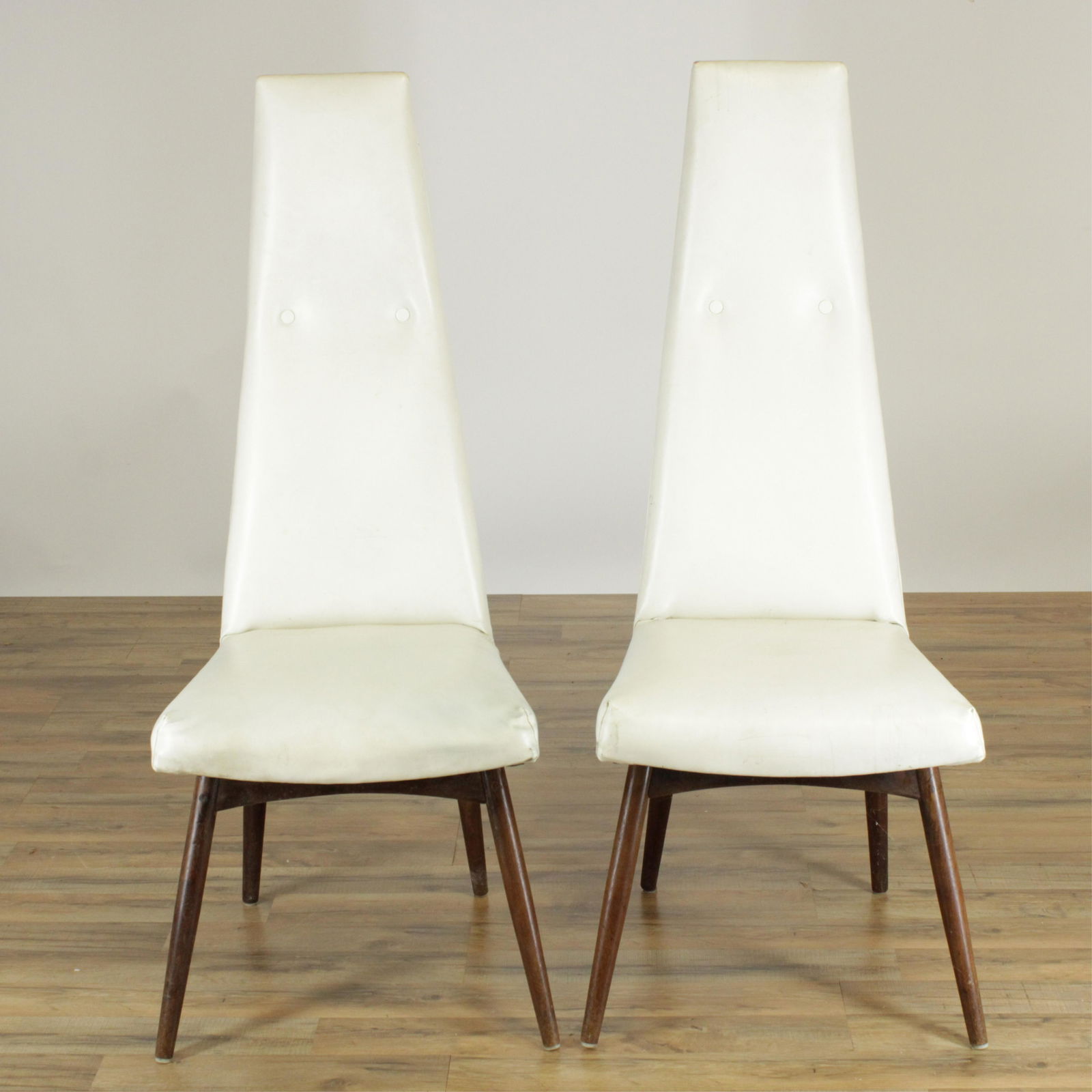 Pair Mid Century Mahogany Side Chairs (1 of 8)