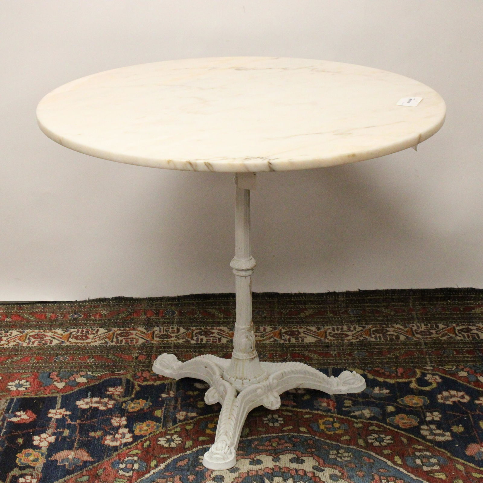 Victorian Style Cast Iron & Marble CafÃ© Table (1 of 4)
