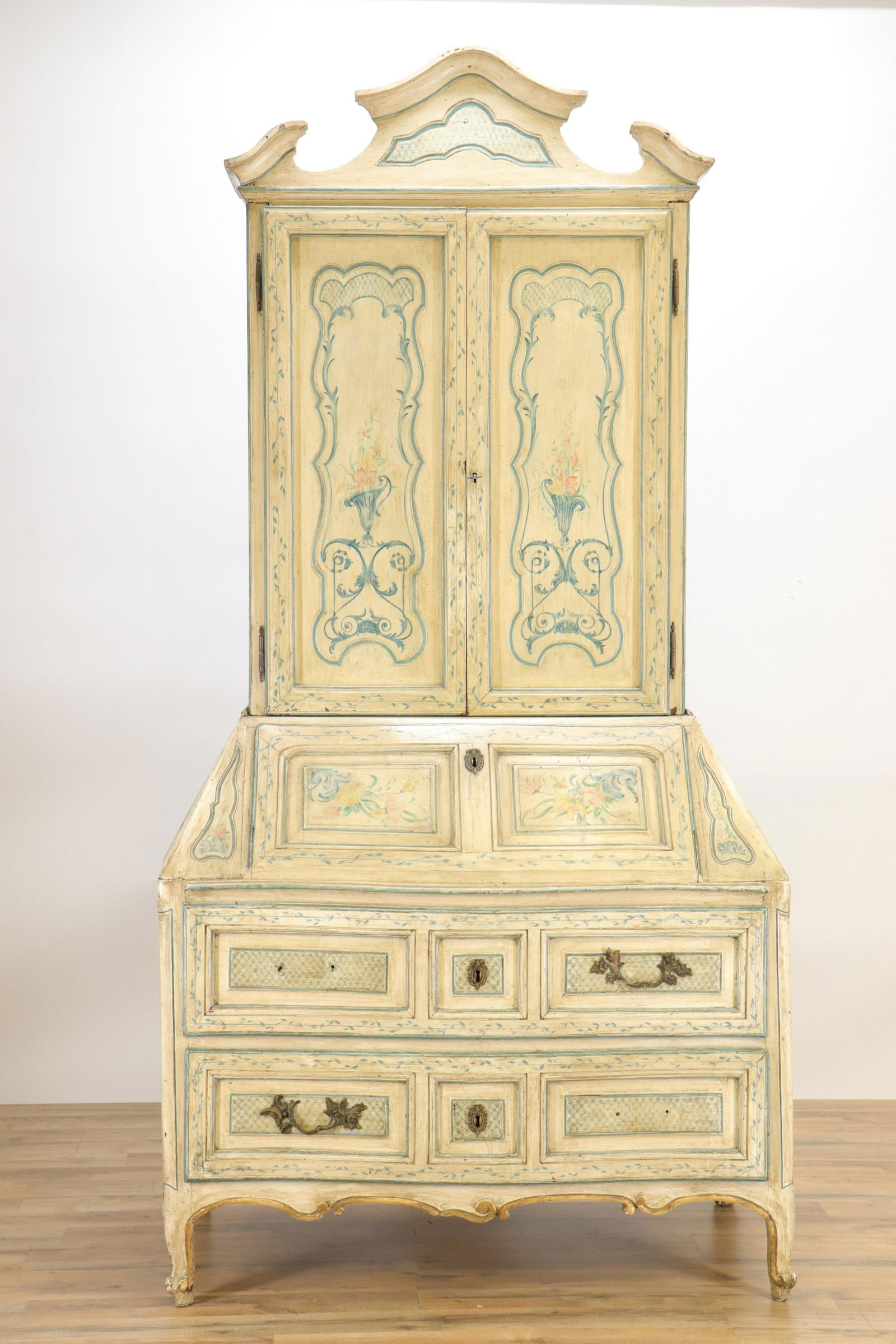 18th C. Venetian Paint Decorated Secretary (1 of 8)