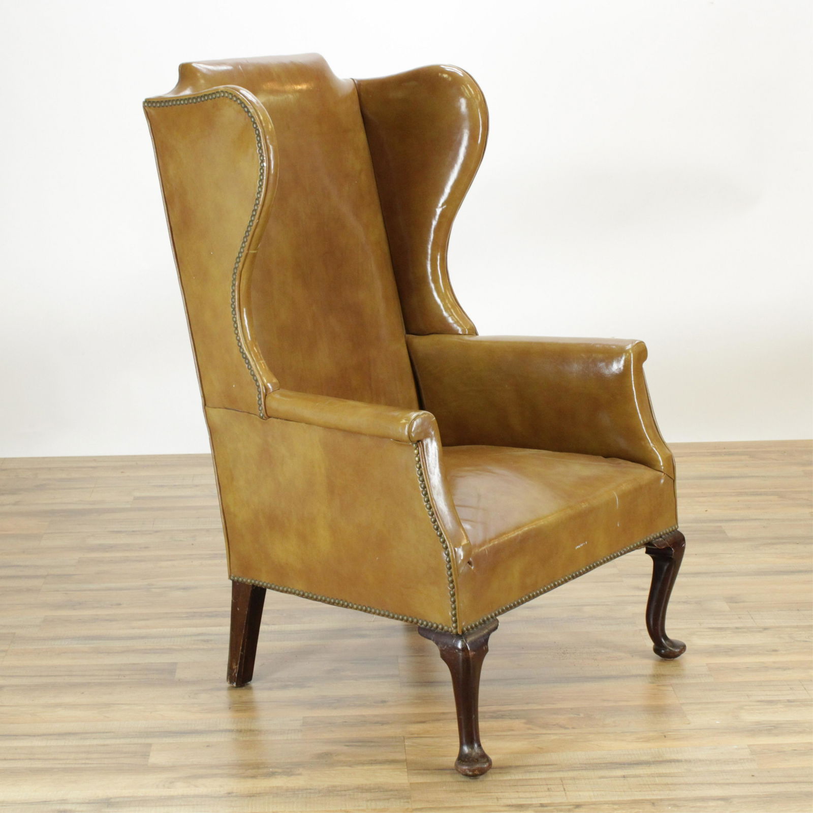 Queen Anne Style Wing Chair, L.19th-E 20th C (1 of 6)