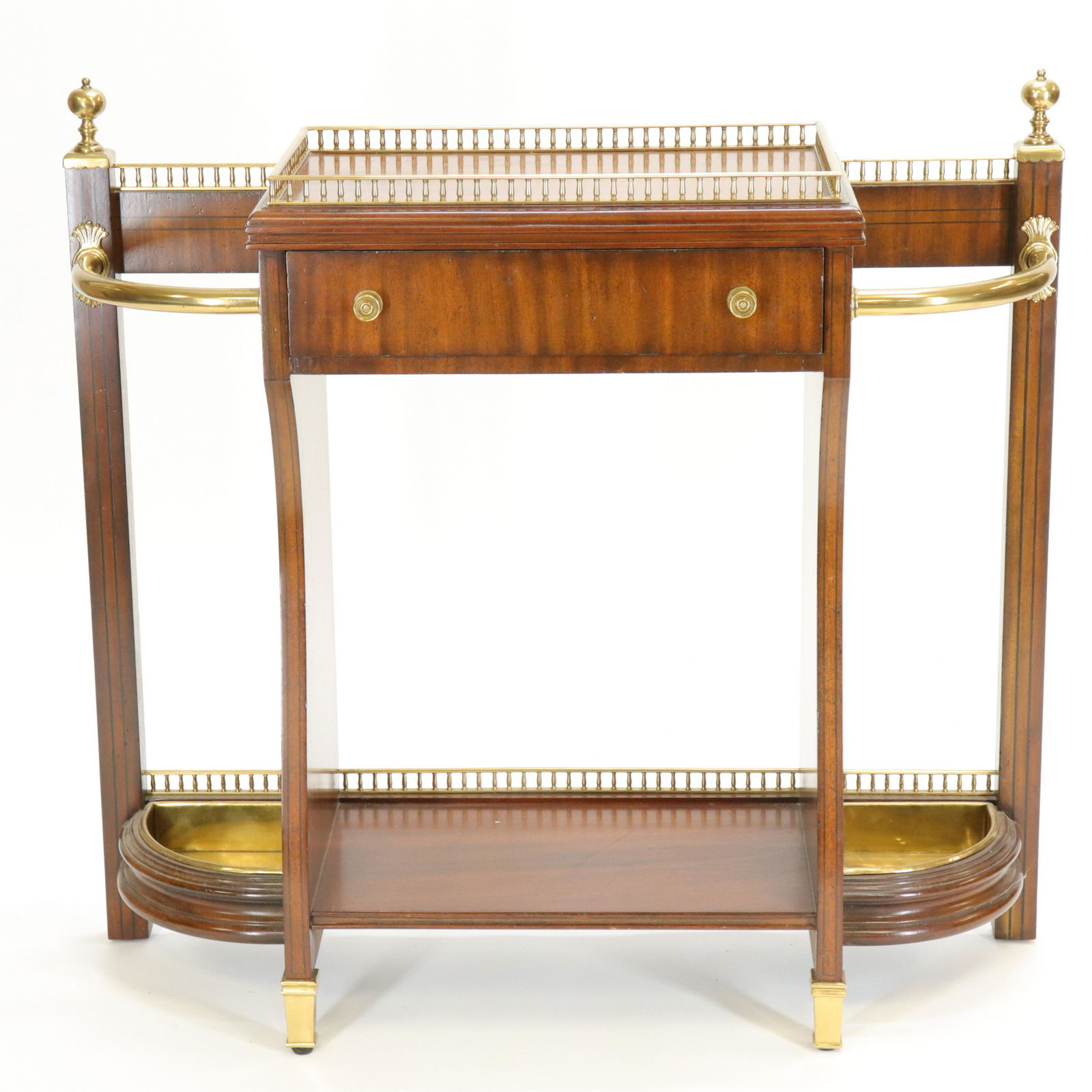 Maitland Smith Brass Mounted Umbrella Stand (1 of 4)