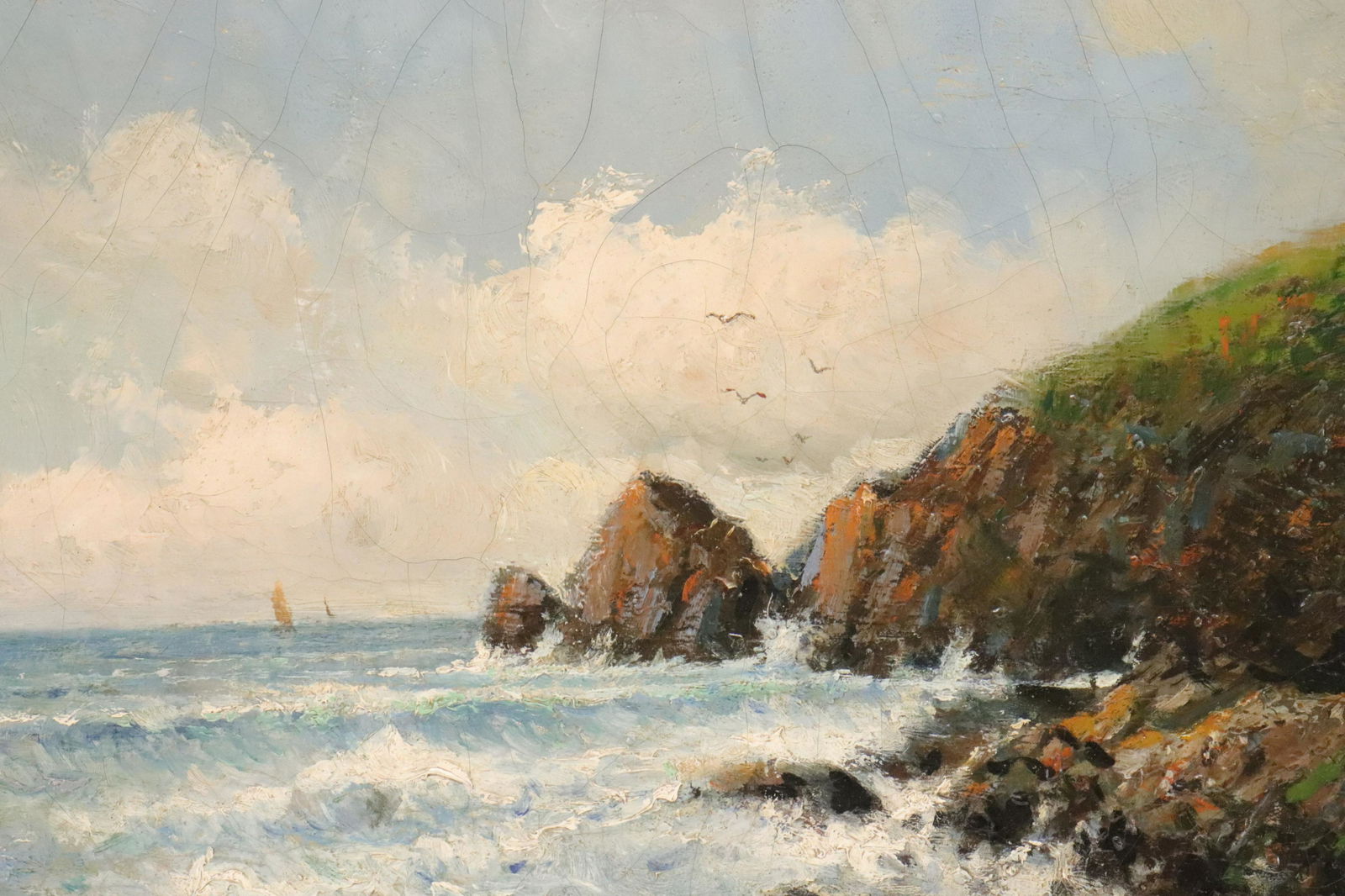 19th C. Seascape, signed Lambert (1 of 6)