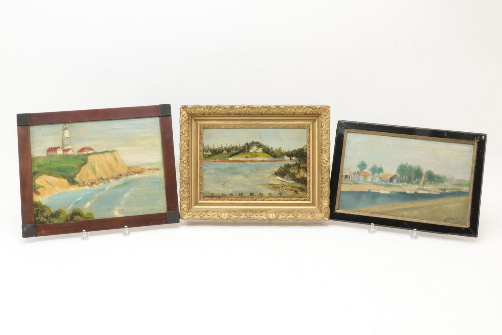 3 Coastal Scene Paintings (1 of 4)