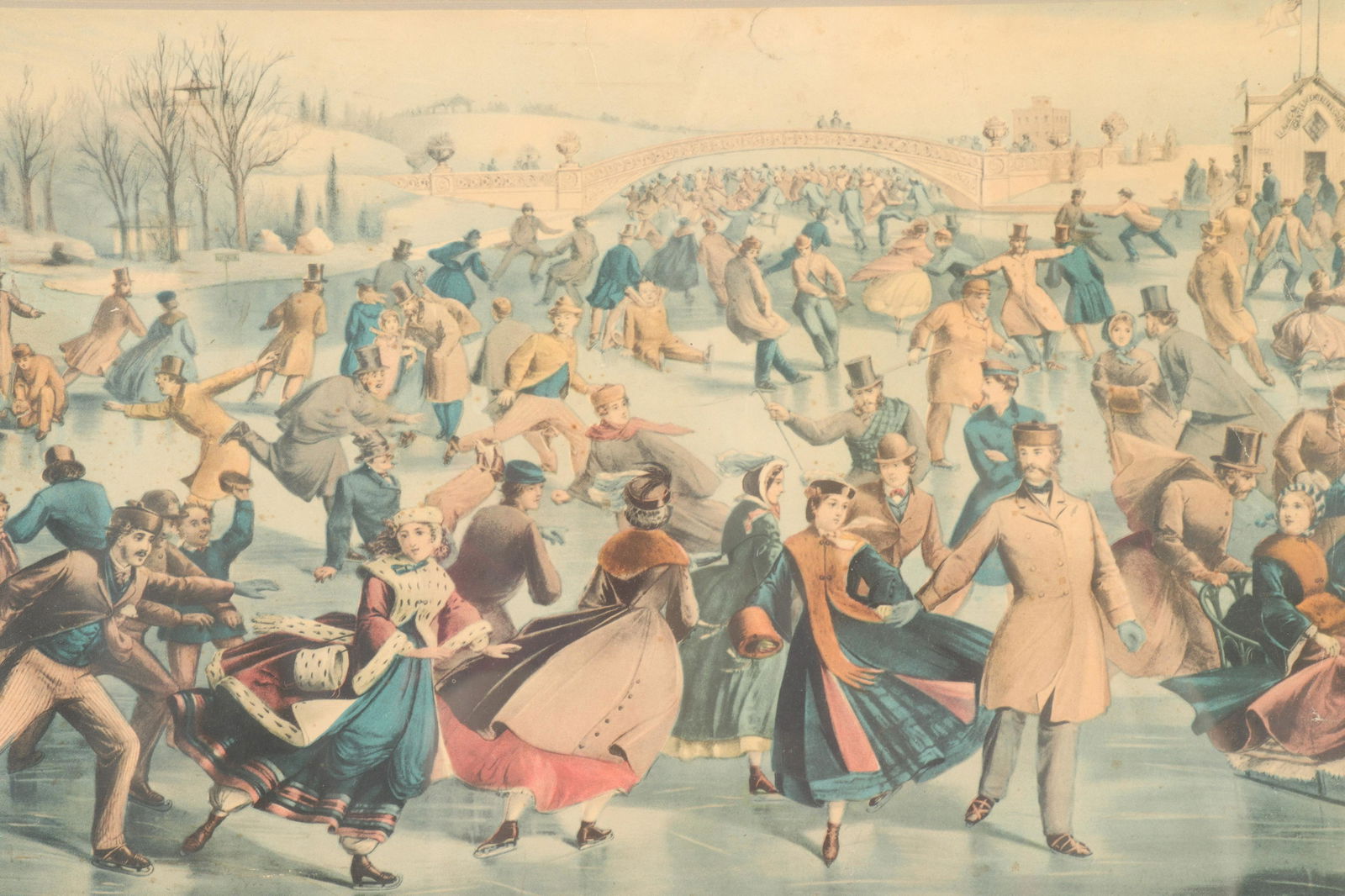 Currier & Ives - Central Park, Winter litho (1 of 7)