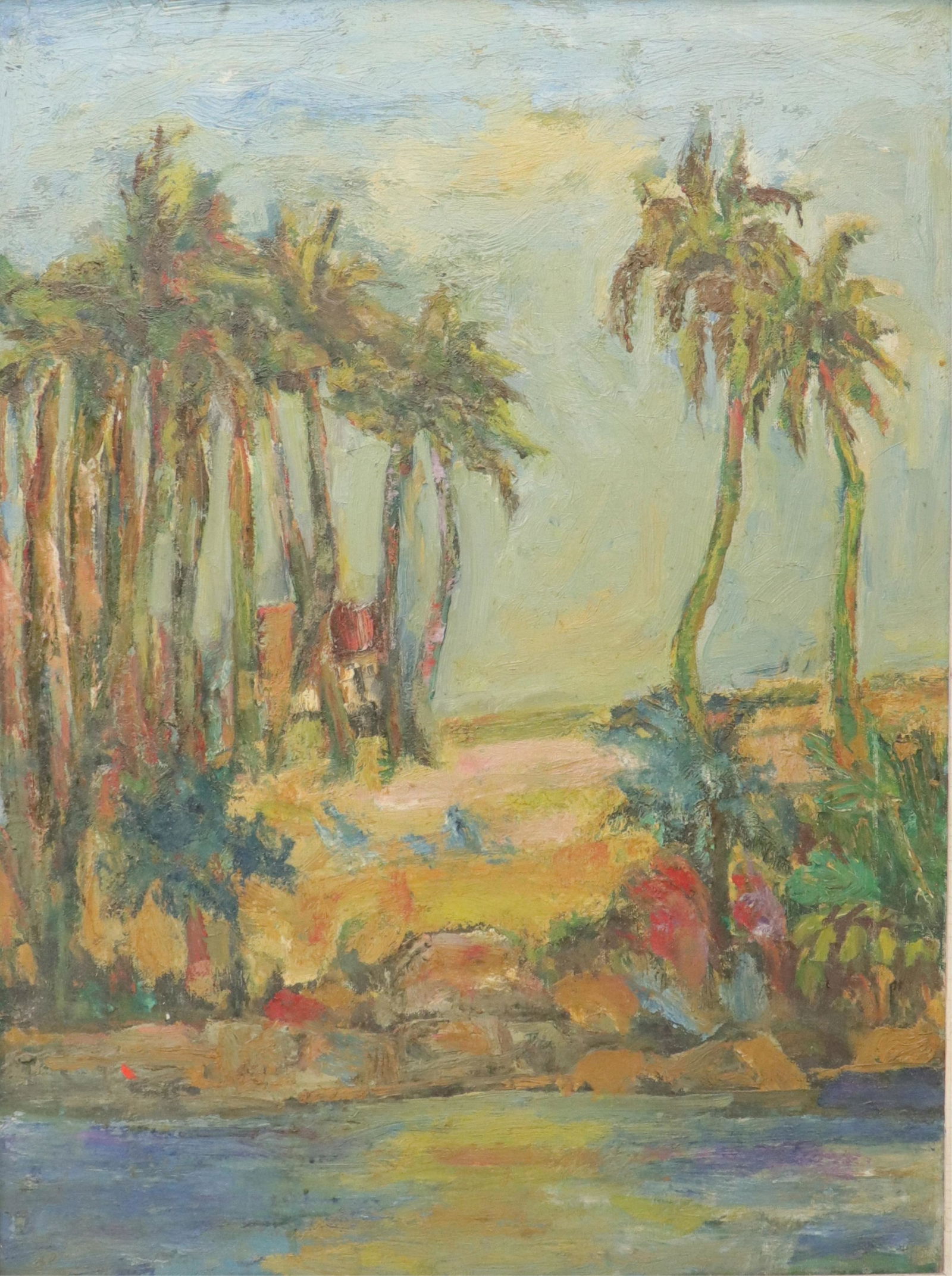 20th C.,Tropical Landscape, O/C (1 of 7)