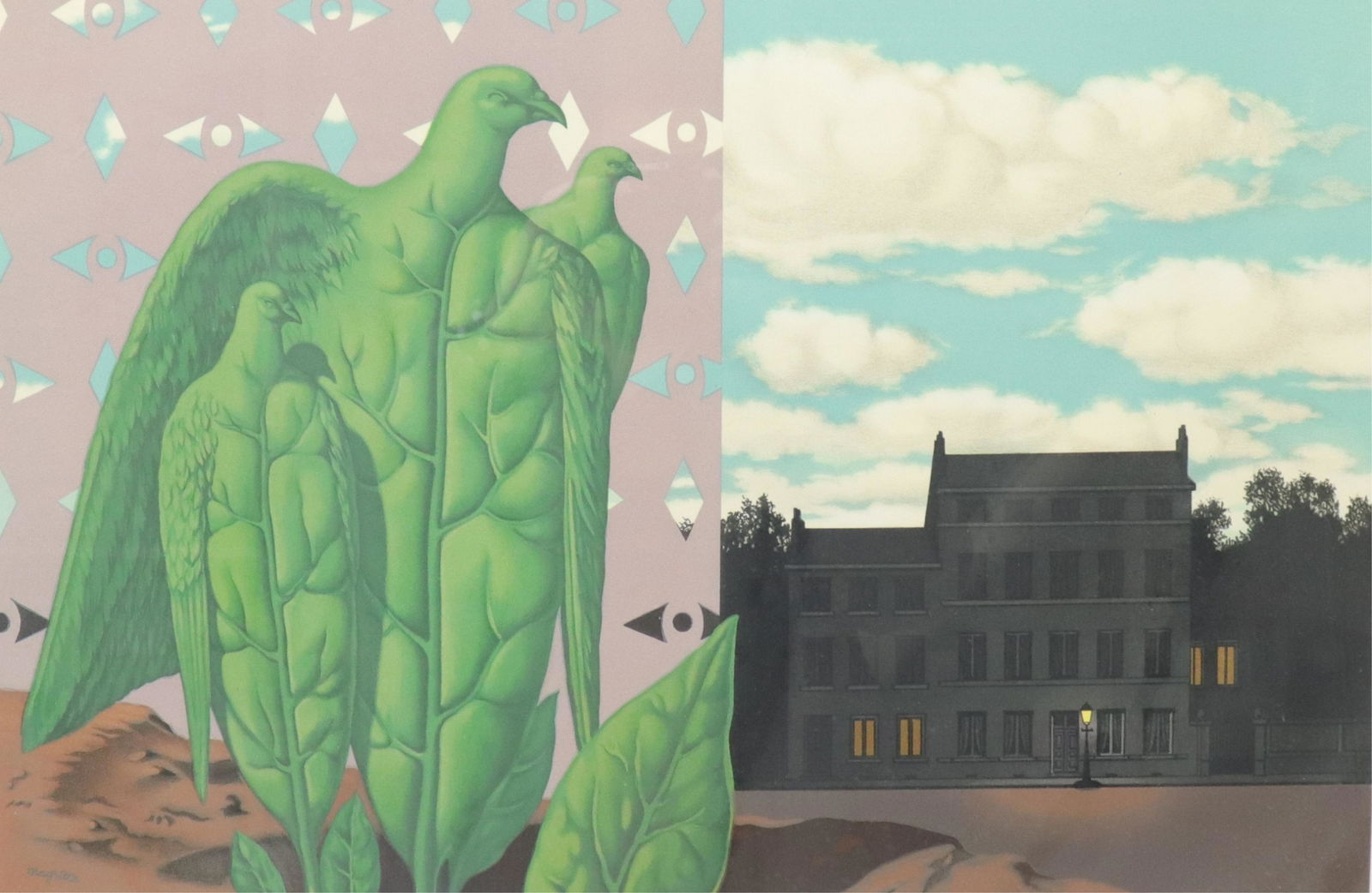 Rene Margitte - Bird with Lighted Chateau (1 of 6)