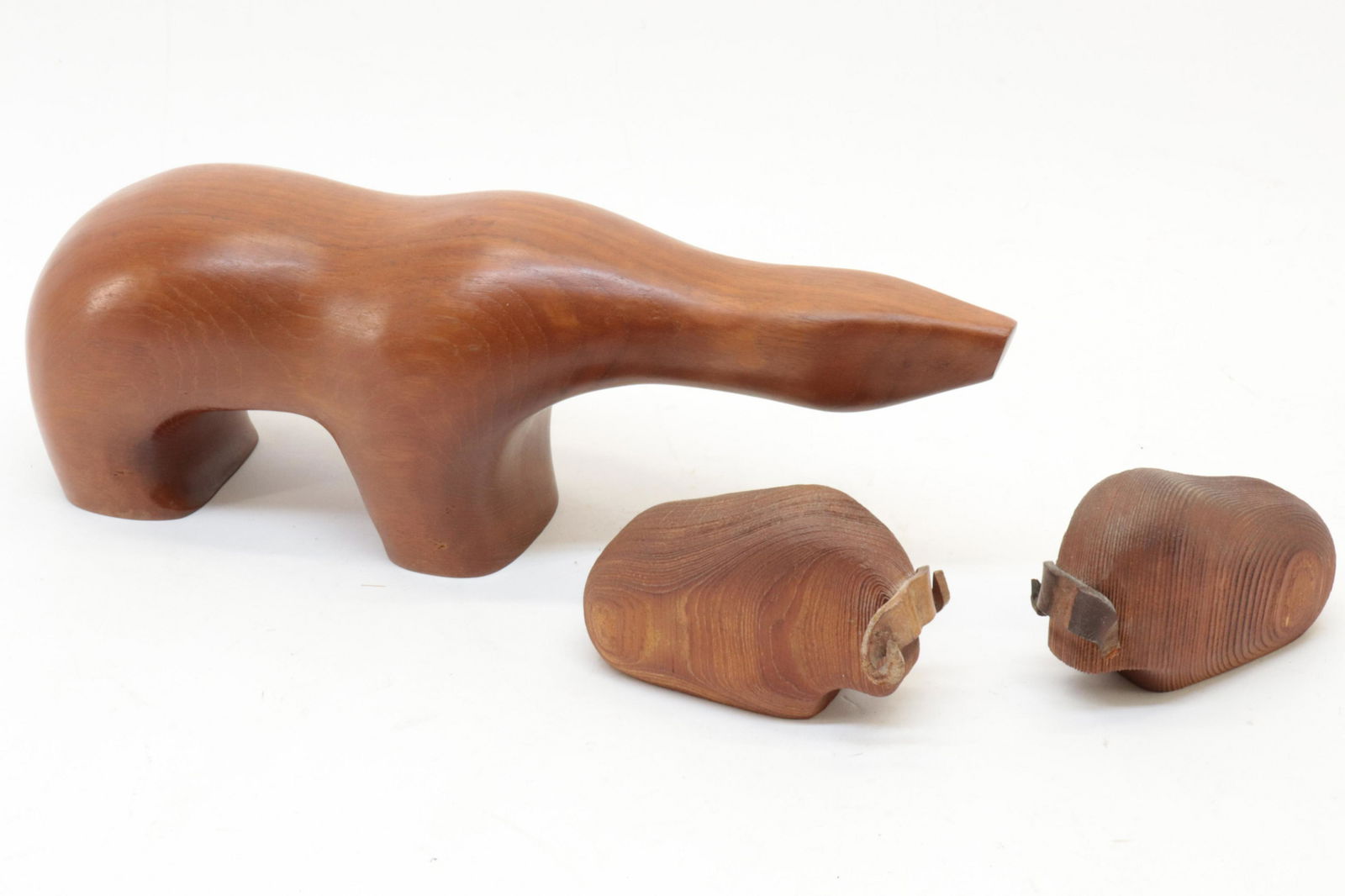 3 Arne Tjomsland Wood Carvings, c 1960 (1 of 6)